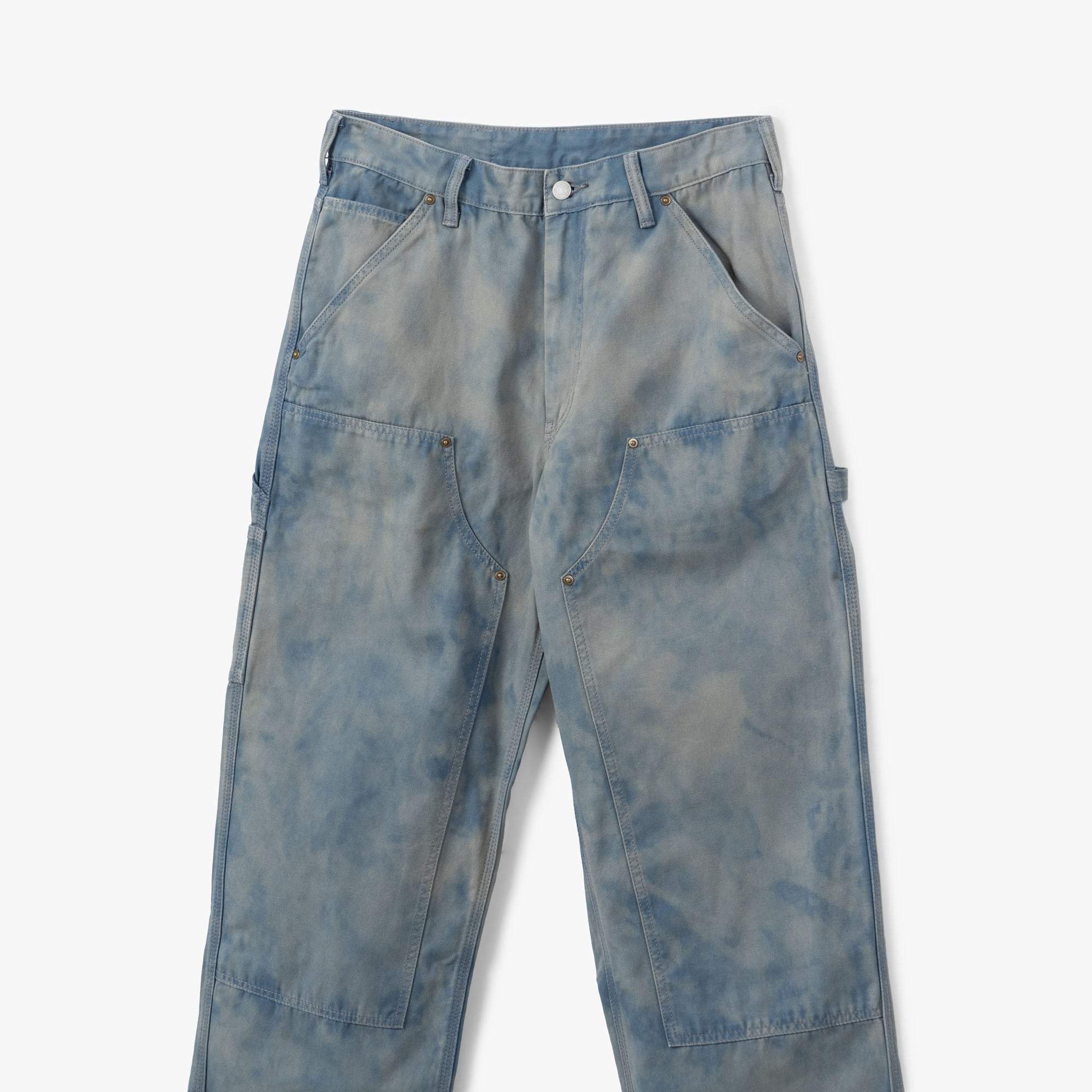  thisisneverthat Bleached Double Knee Pant / Blue、mySite、merchandisen