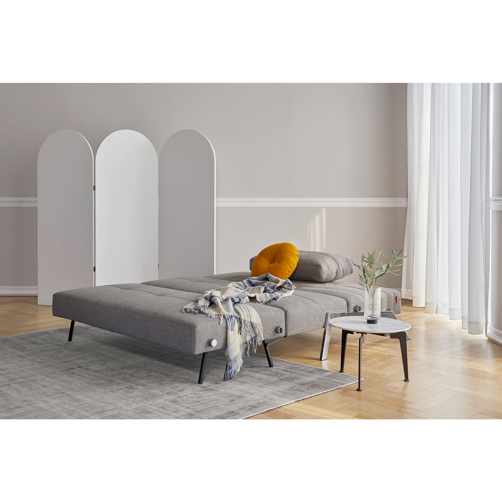 Cubed Full Size Sofa Bed With Chrome Legs、mySite、neckold