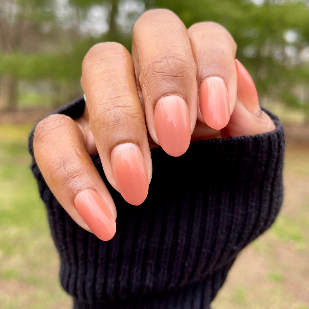 Caramel Syrup Gradient - Press-On | Medium | Oval、mySite、solidvoid