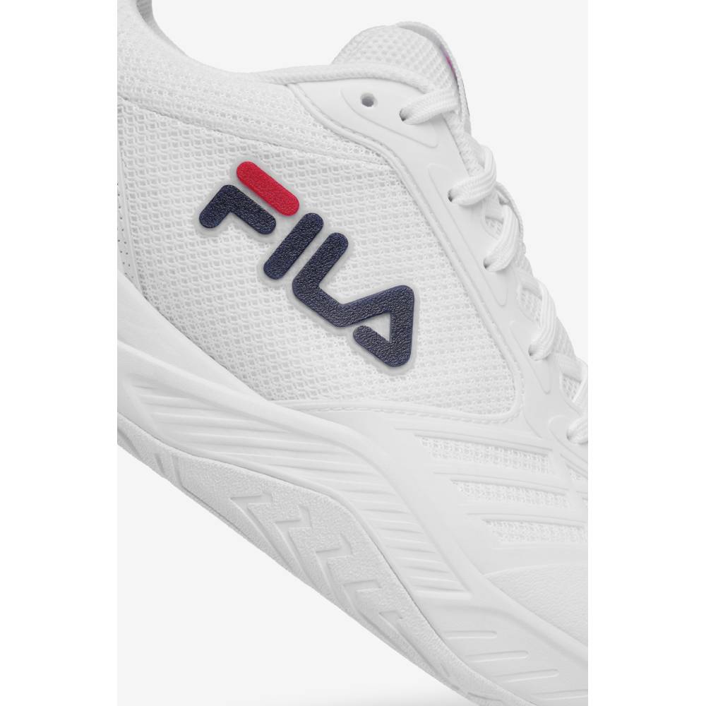 Fila Axilus 3 Men's Tennis Shoe (White/Navy)