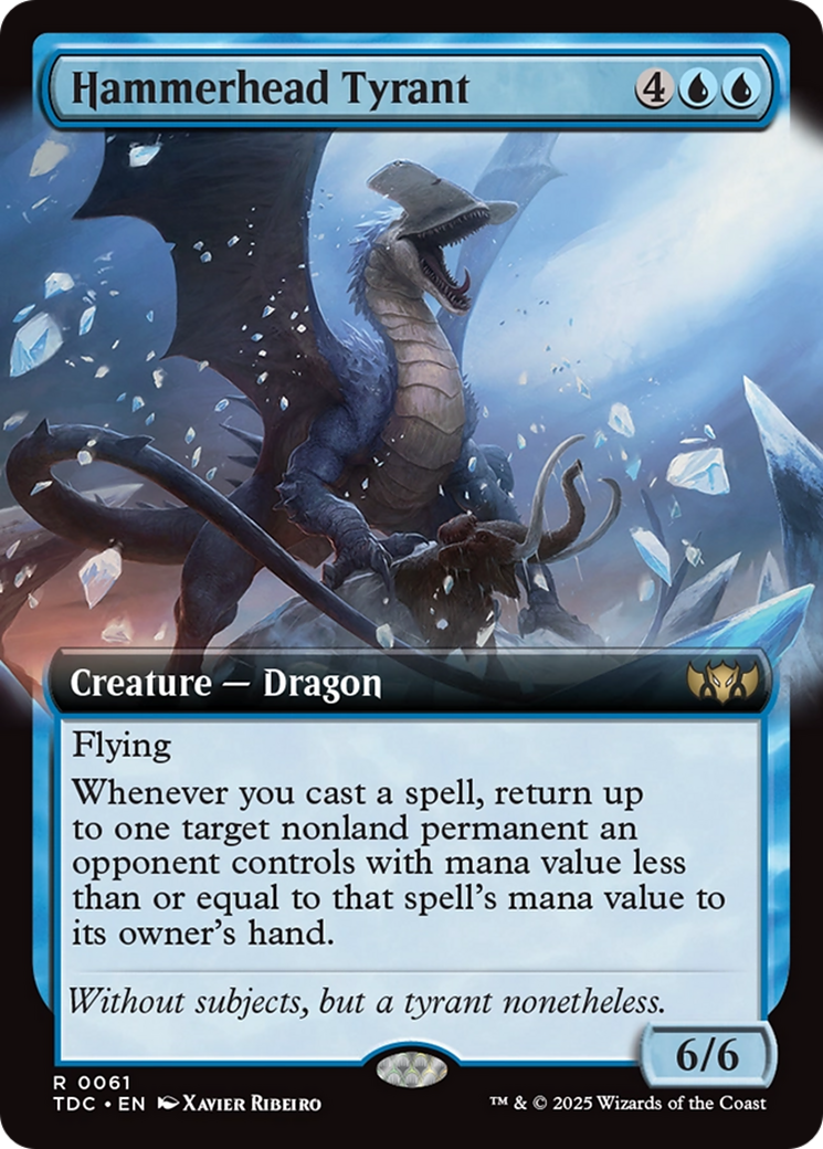 Hammerhead Tyrant (Extended Art) Tarkir: Dragonstorm Commander、mySite、waistdrama