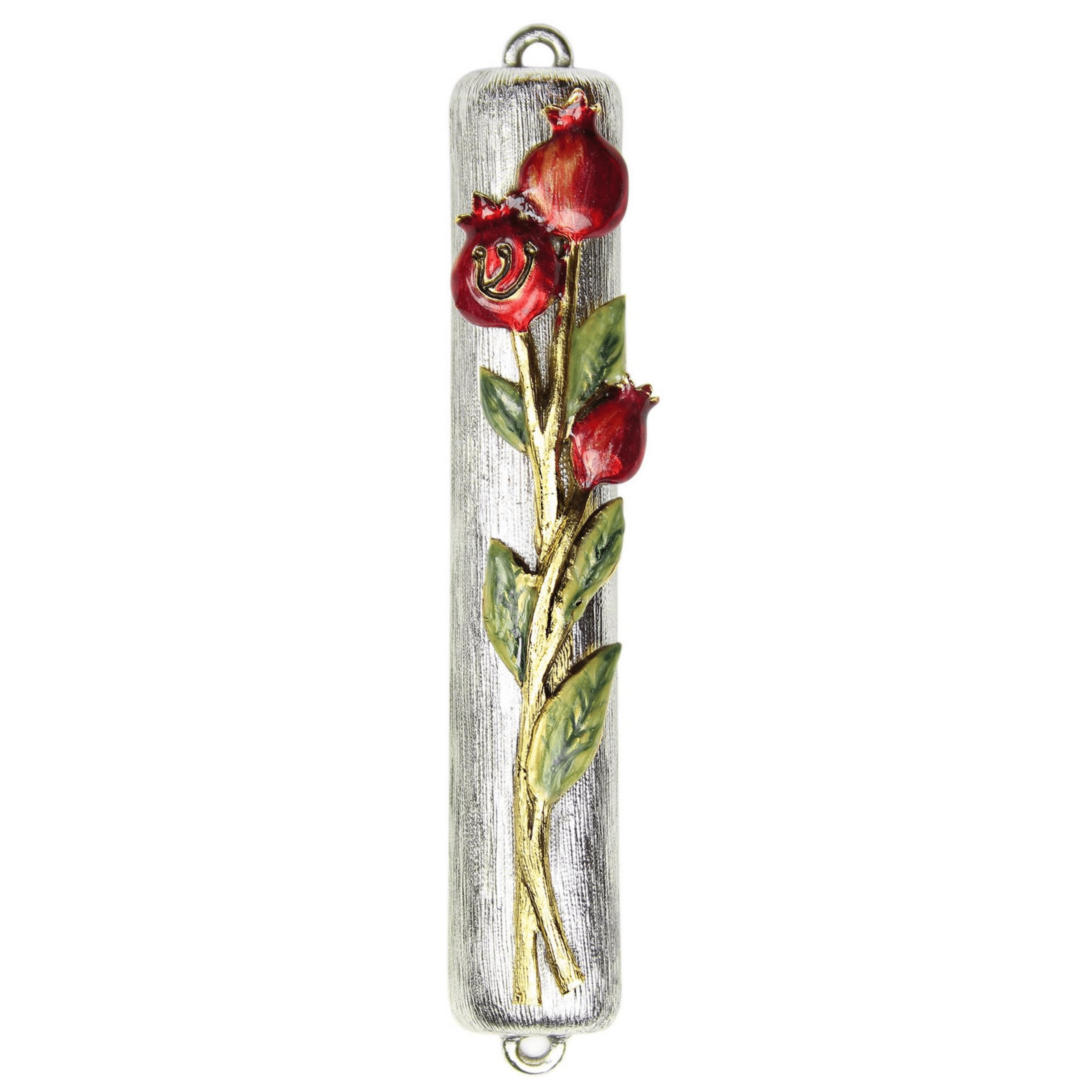 Hand-Painted Pomegranate Mezuzah、mySite、topwebapps