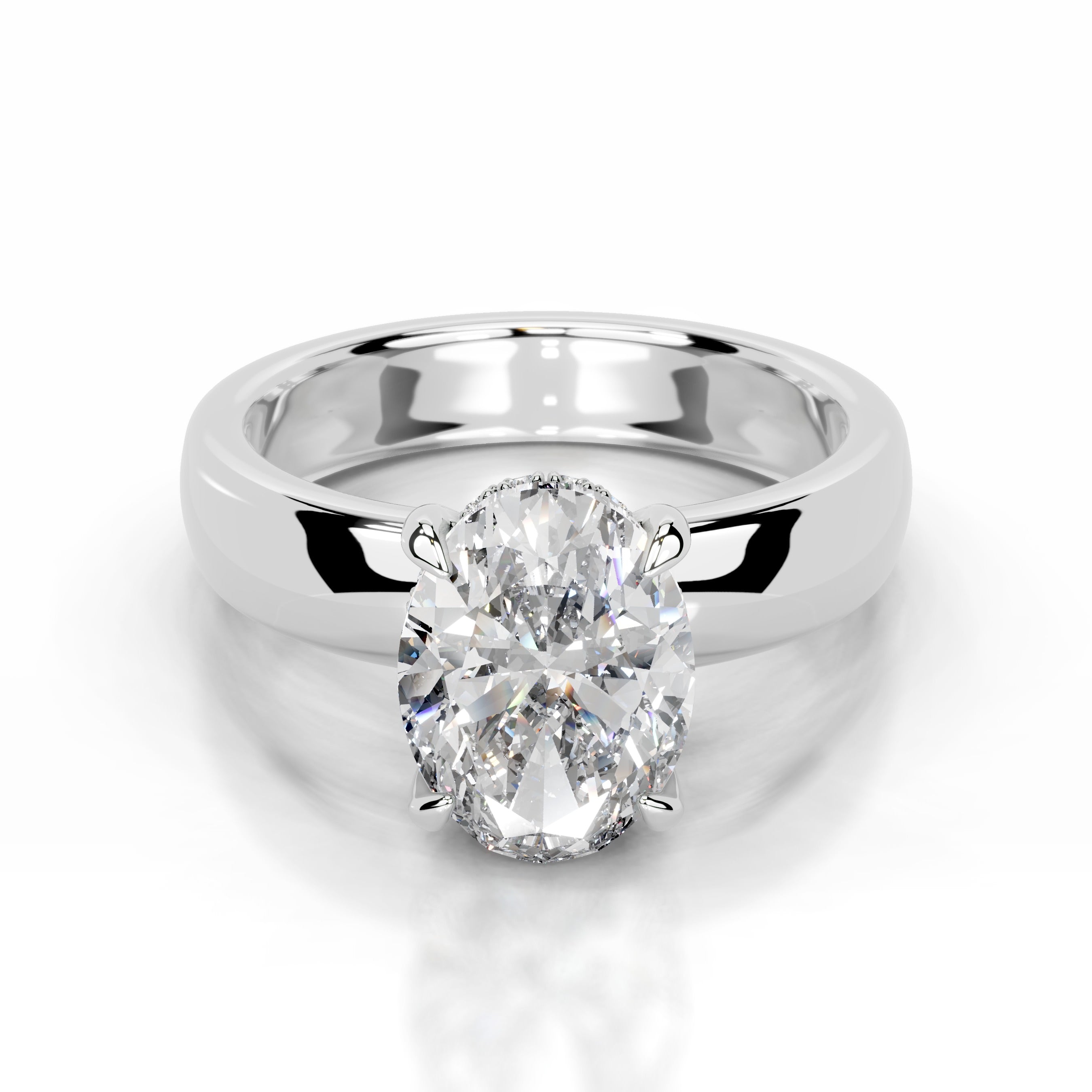 Lux Lab Grown Diamond Ring - 18K White Gold、mySite、hinf8tx79