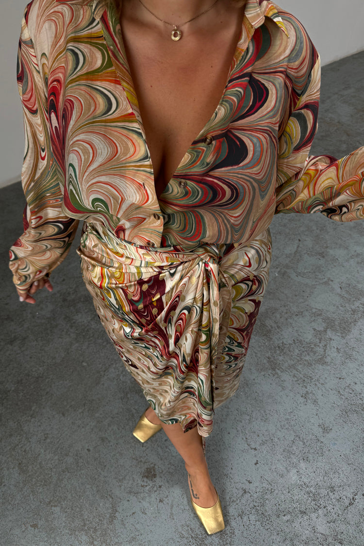 Multi Marble Miley Shirt、mySite、solidvoid