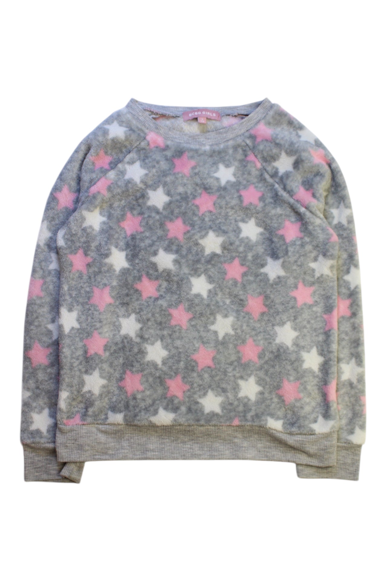 BCBG Star Pattern Velour Sweatshirt 7-8Y、mySite、g9winljtr