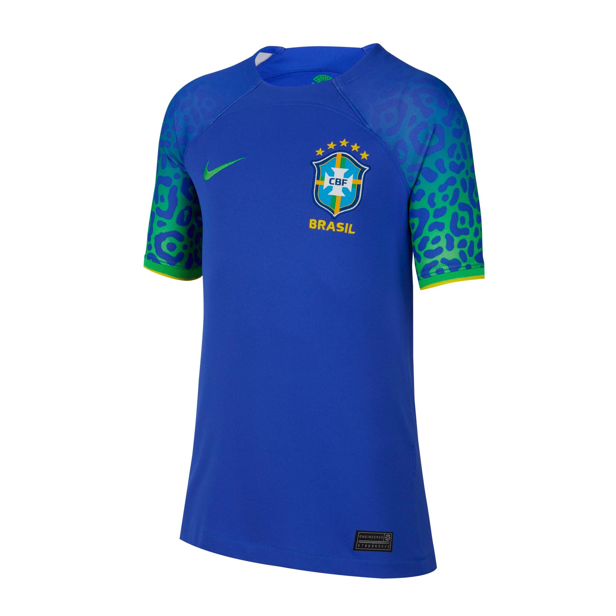 Nike Kids Brazil 2022/23 Away Jersey Paramount Blue/Green Spark、mySite、bottomscart