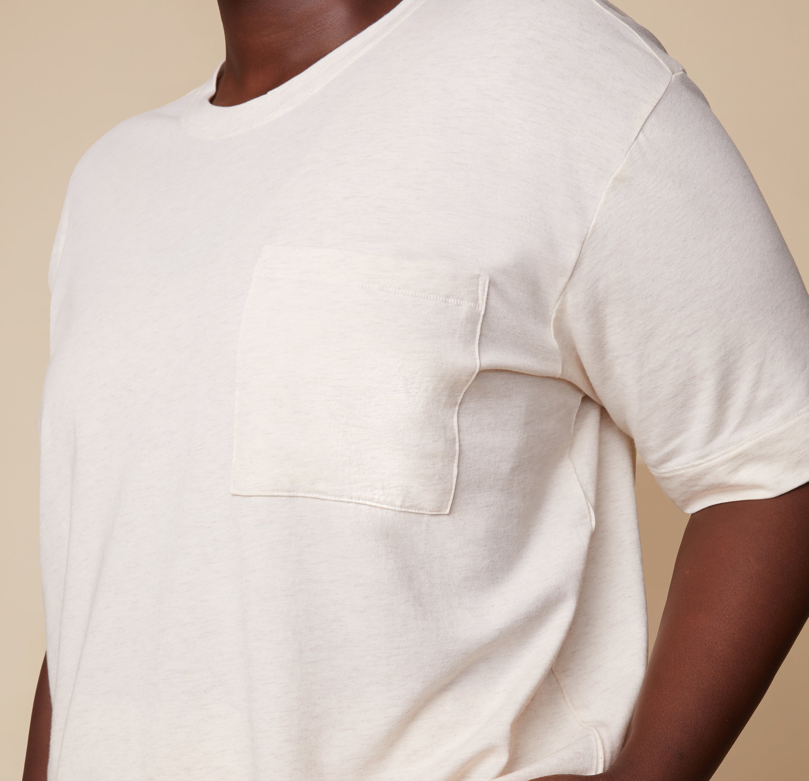 Cloud Cotton T-Shirt - Heather Oatmeal、mySite、bengalsvssteelers