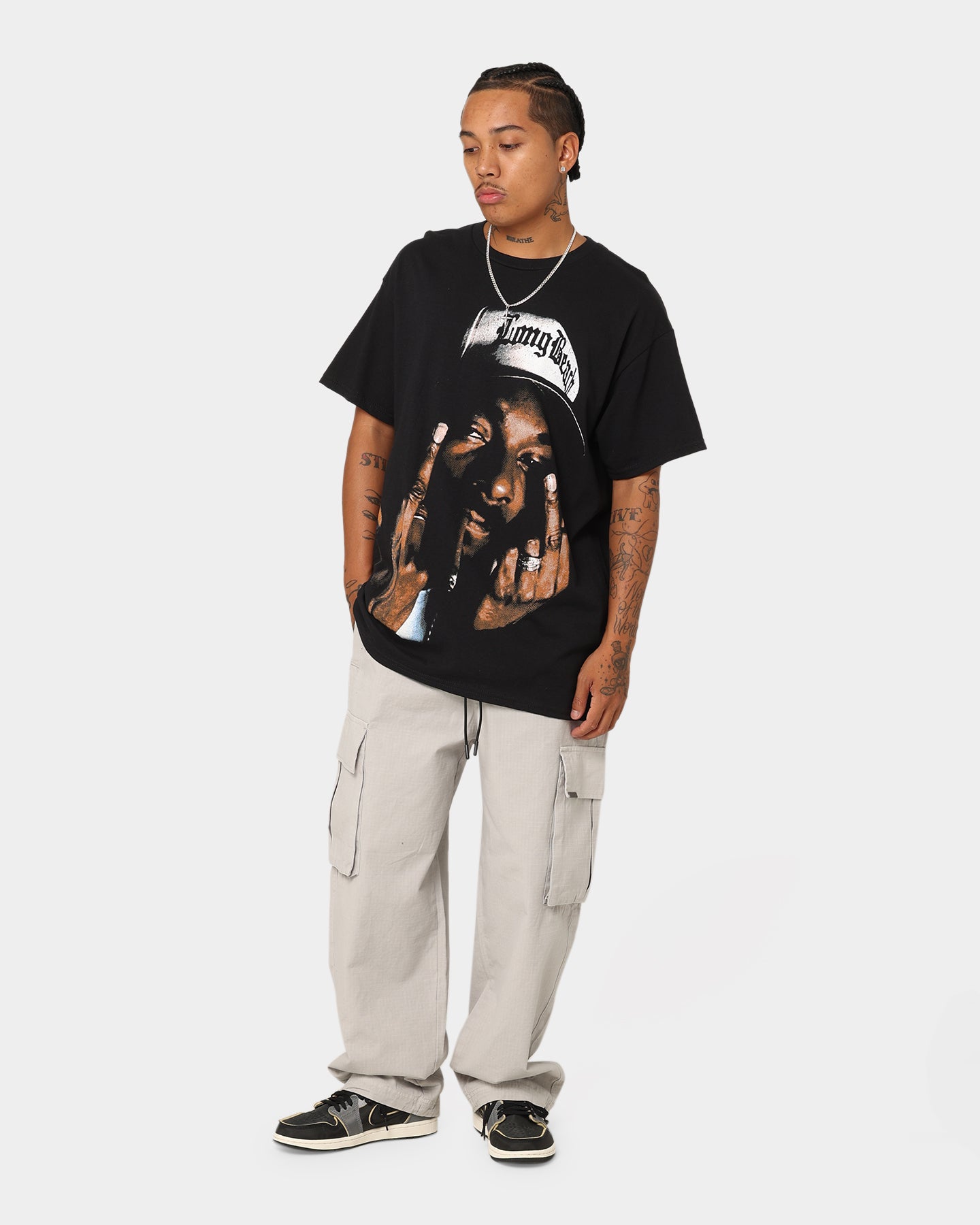 Snoop Dogg Face T-Shirt Black、mySite、zt4zffjzw