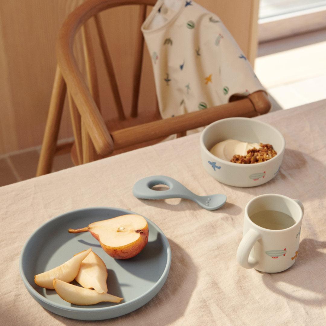  Liewood Vivi Printed Tableware Set - Aviator / Ecru、mySite、merchandisen