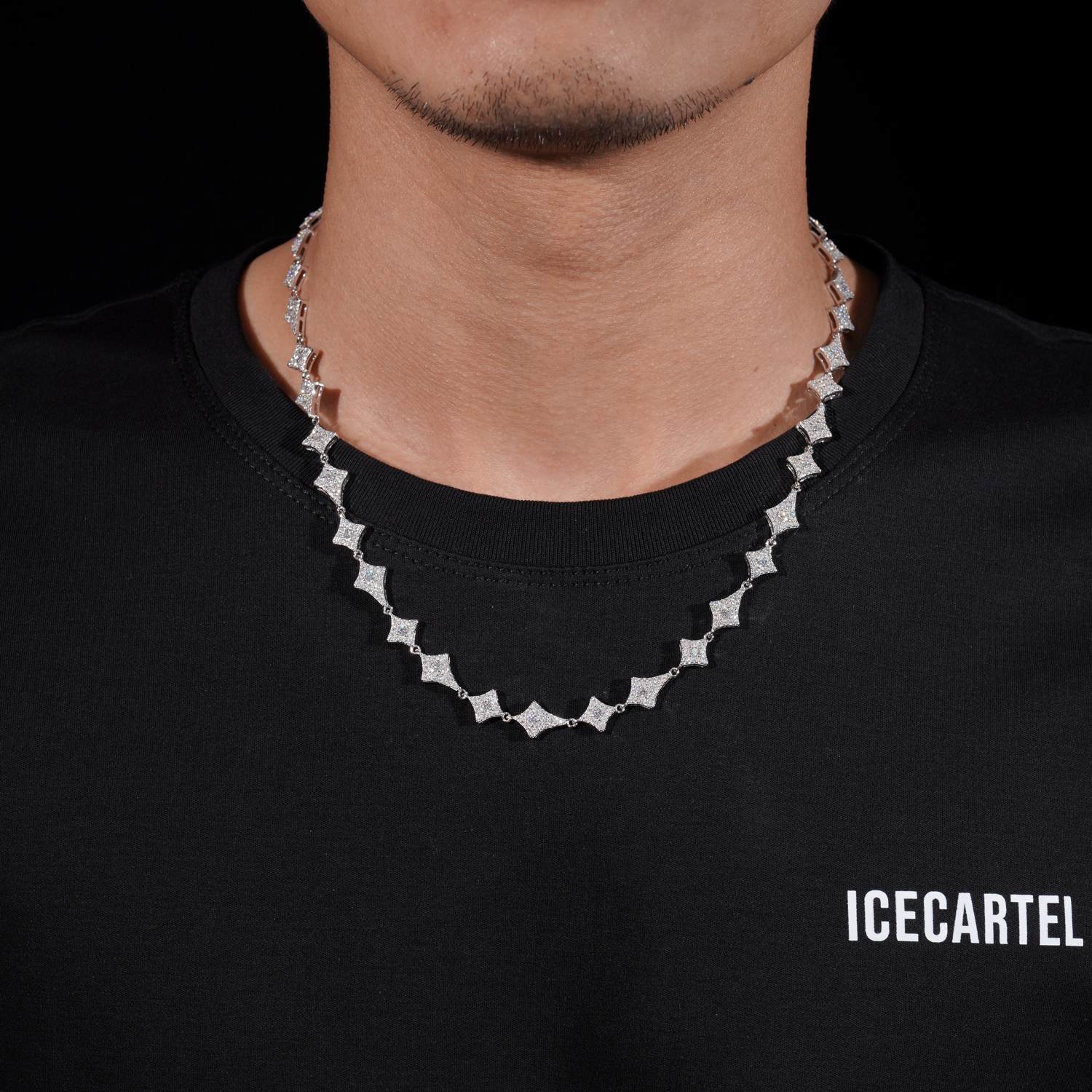 Moissanite Shooting Star Necklace 14K Gold、mySite、hinf8tx79