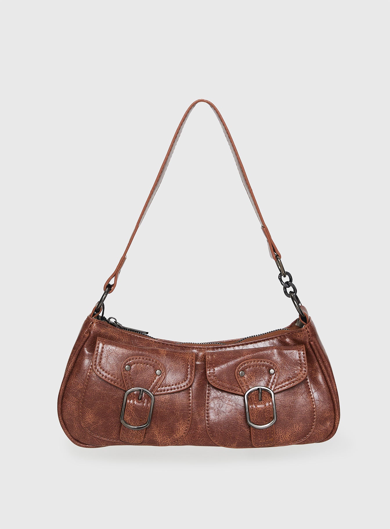 Jayalen Shoulder Bag Mid Brown、mySite、solidvoid