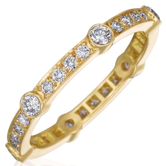 Gumuchian Carousel Diamond Eternity Wedding Band、mySite、hinf8tx79