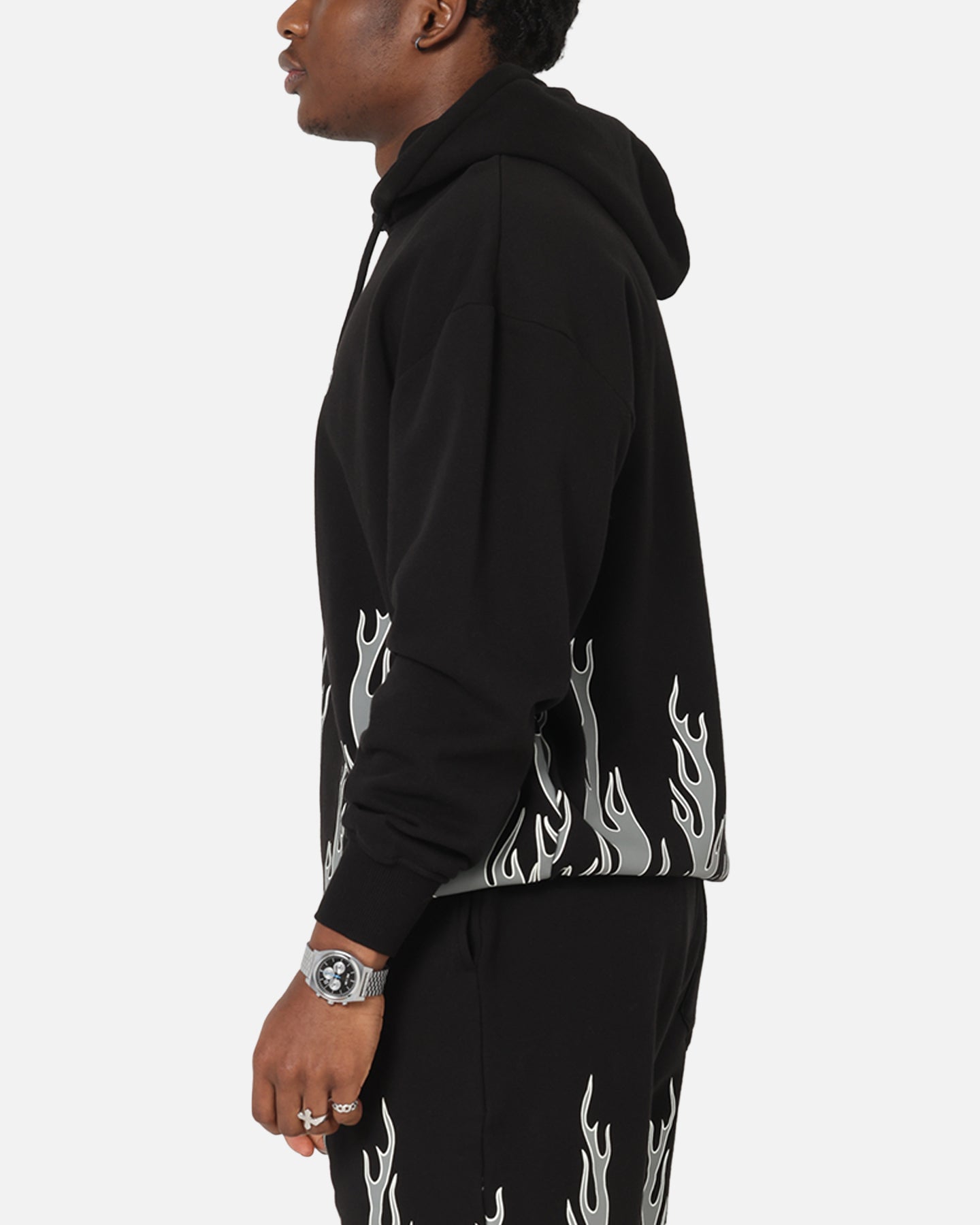 Playboy Gothic Flames Hoodie Black、mySite、zt4zffjzw