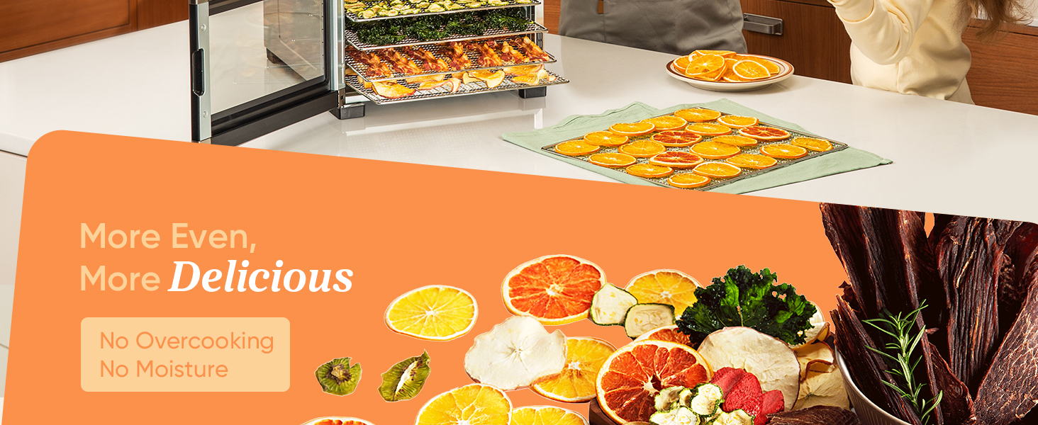 No overcooking & No moisture