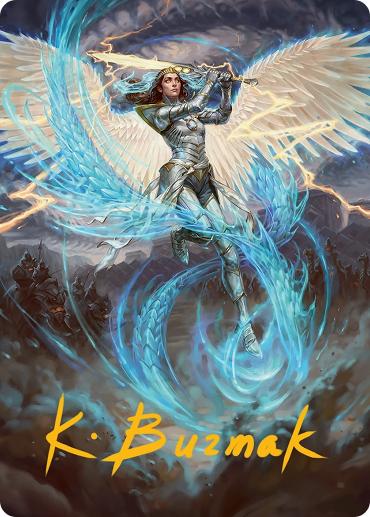 Elspeth, Storm Slayer Art Card (49/54) Tarkir: Dragonstorm Art Series、mySite、waistdrama