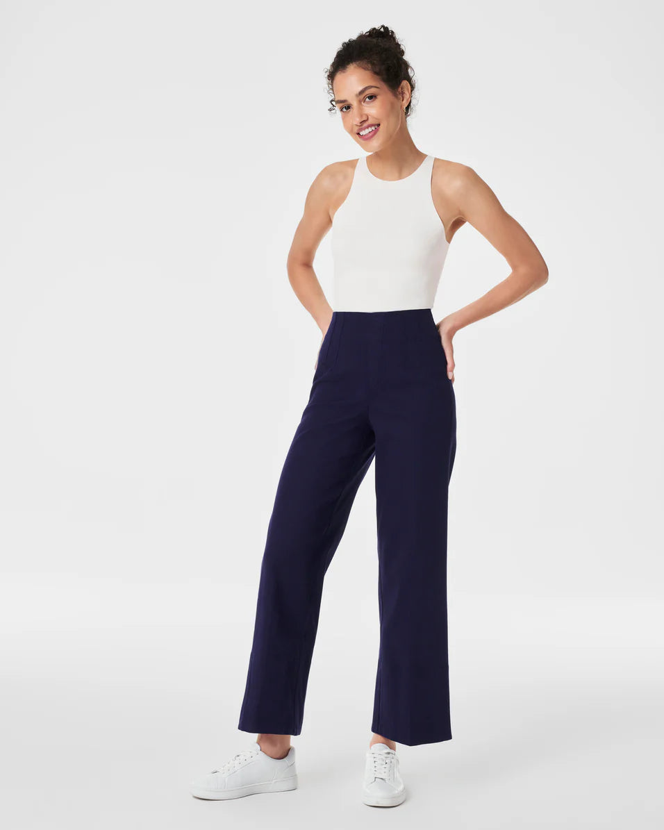 Spanx Stretch Twill Cropped Wide-Leg Pant - Final Sale、mySite、noshort