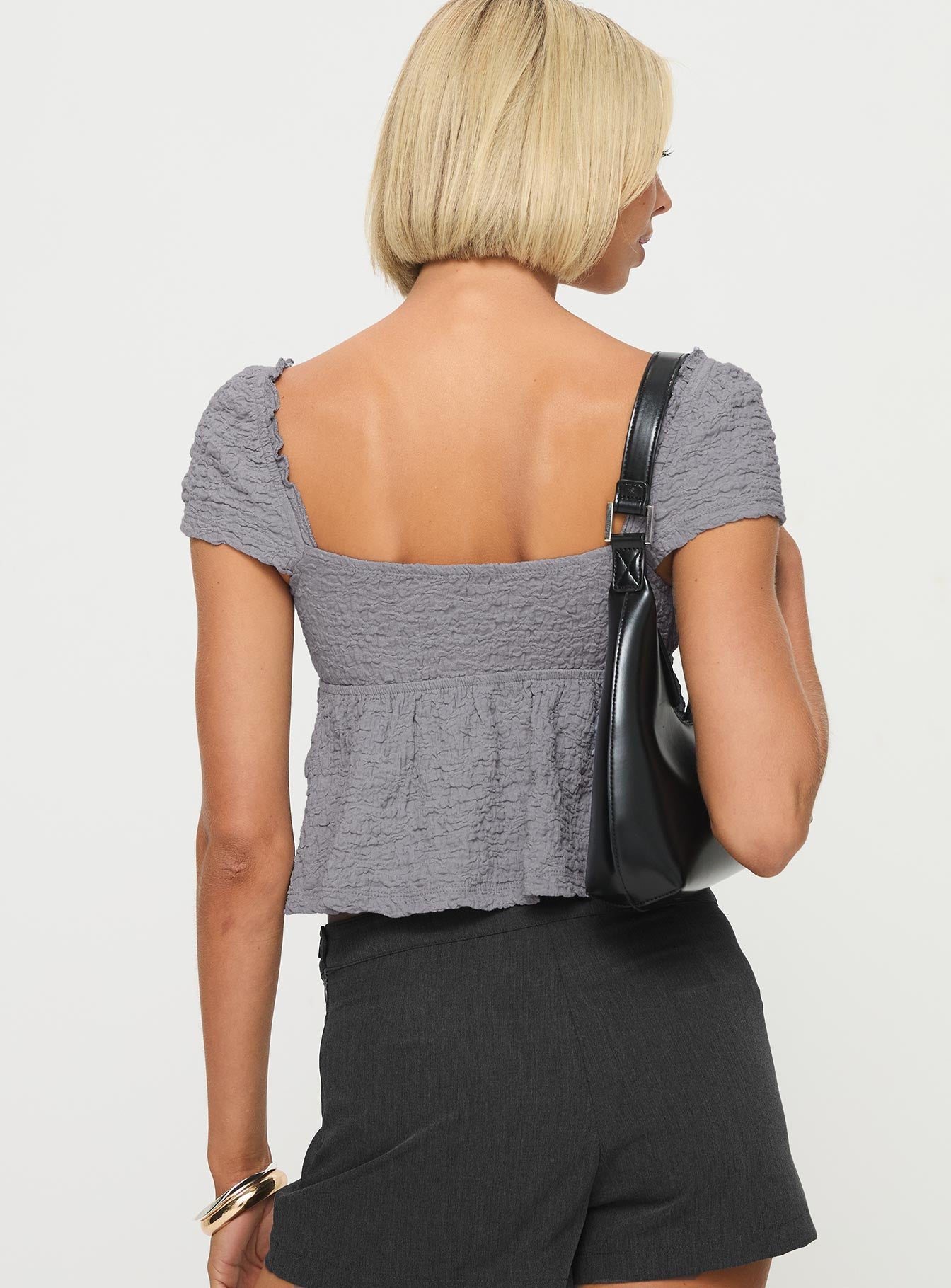 Kellan Cap Sleeve Top Blue、mySite、solidvoid