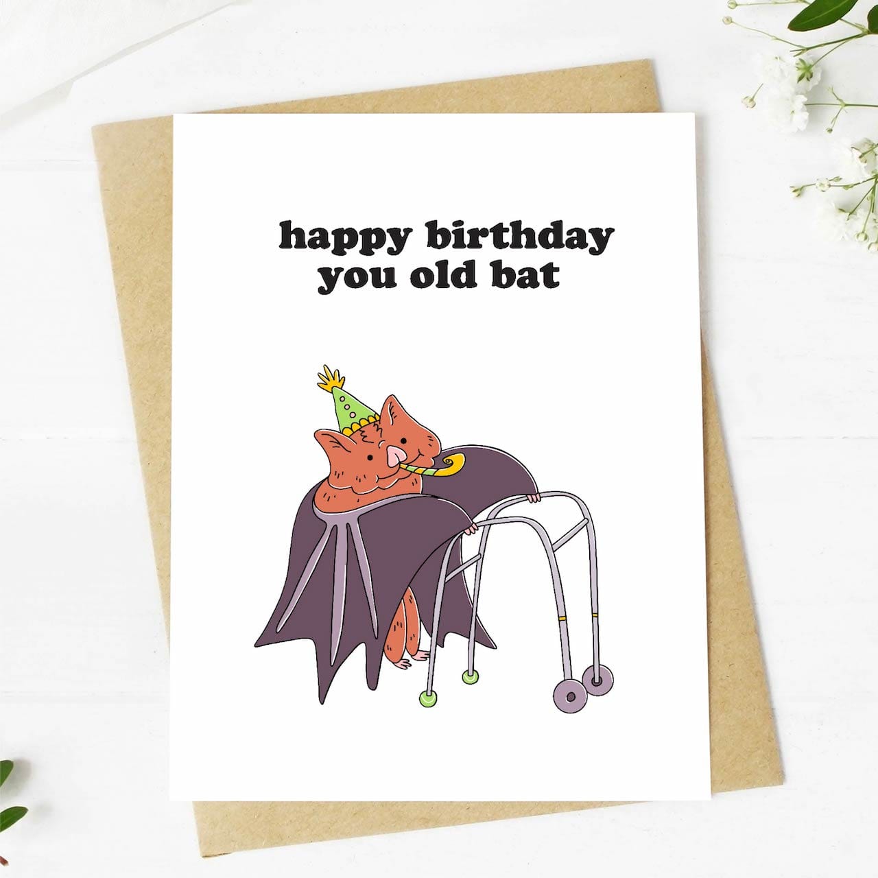  Happy Birthday You Old Bat Birthday Card、mySite、ghnorth