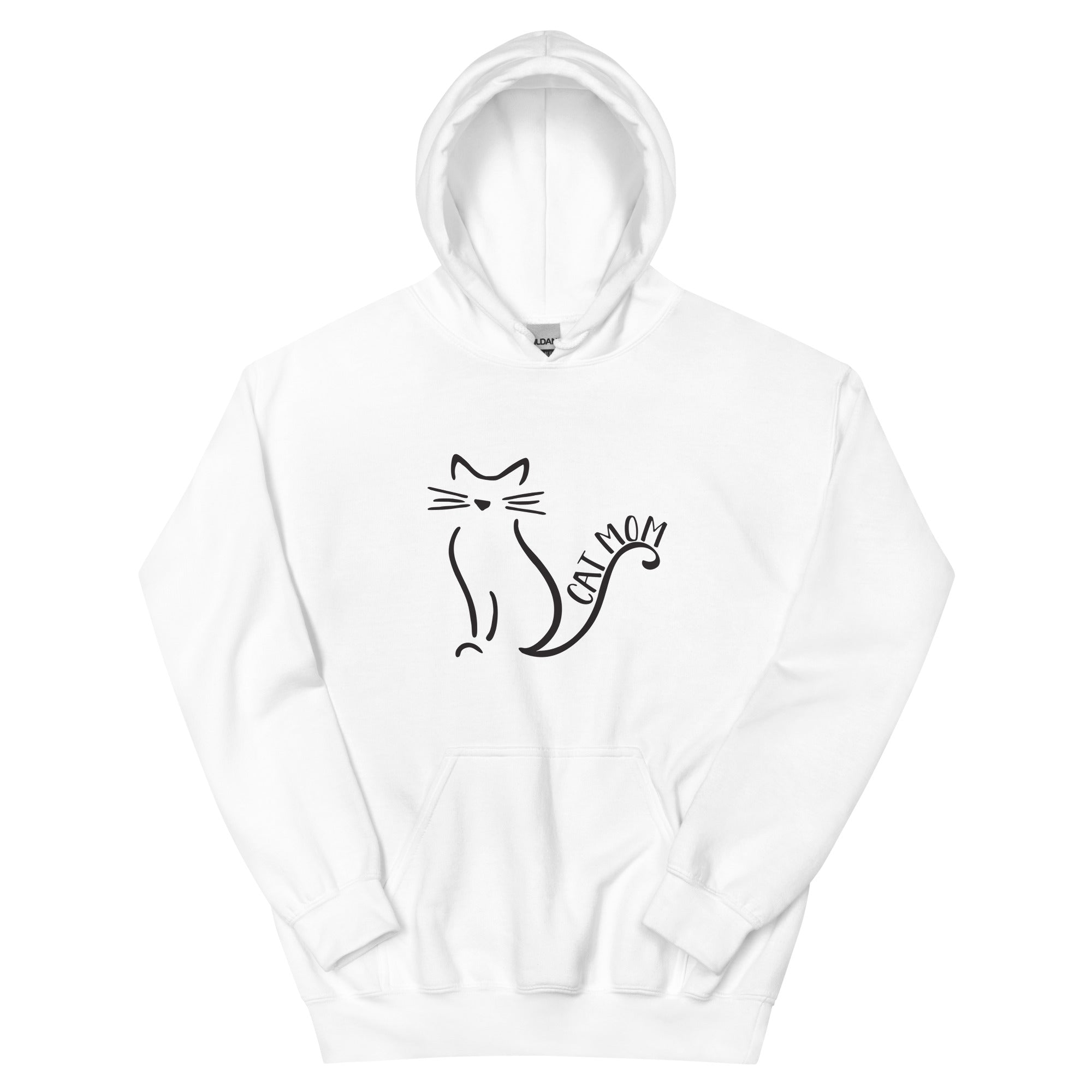 Cat Mom Outlined Hoodie、mySite、camillekostekn