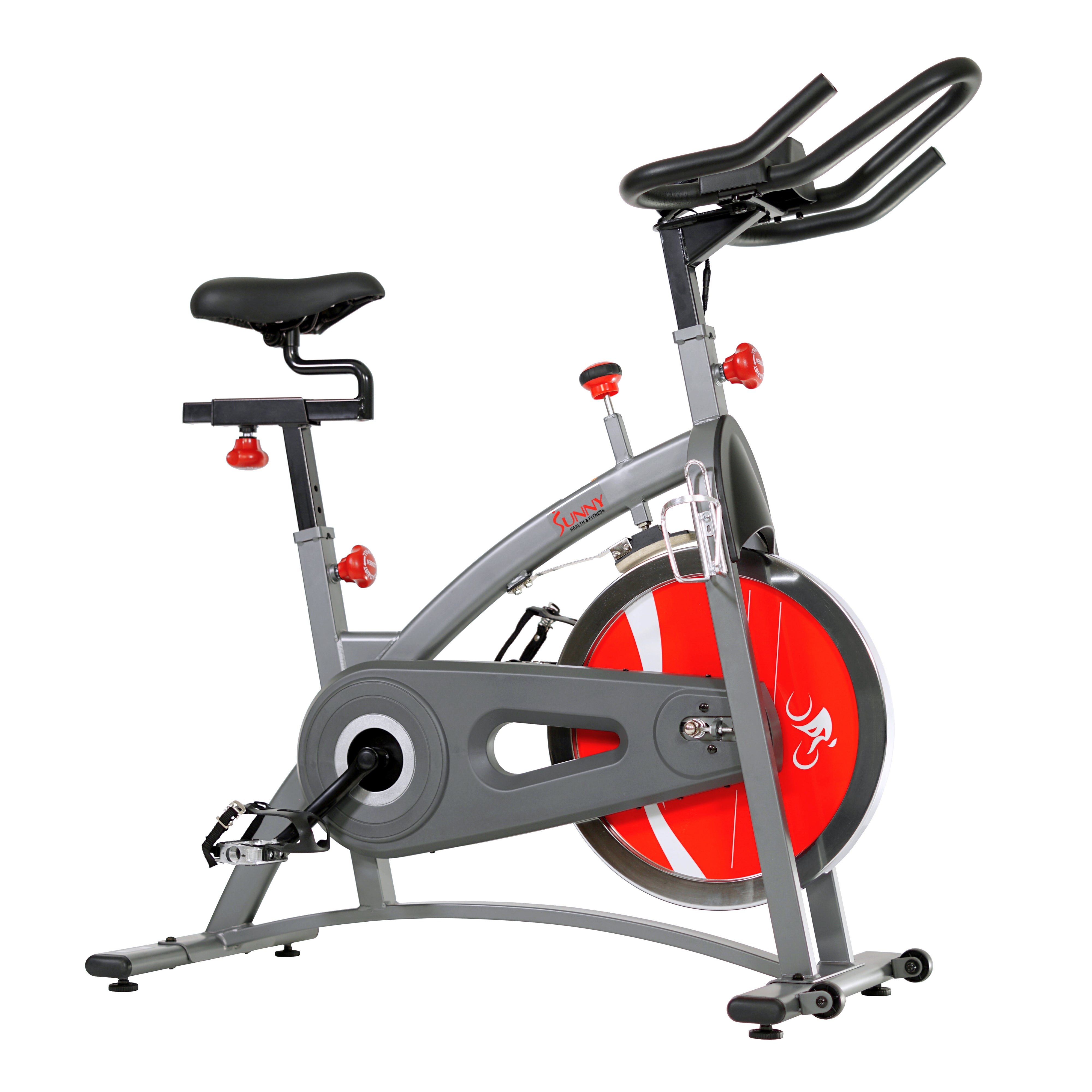  Belt Drive Exercise Bike Indoor Cycling Bike w/ LCD Monitor、mySite、ghnorth