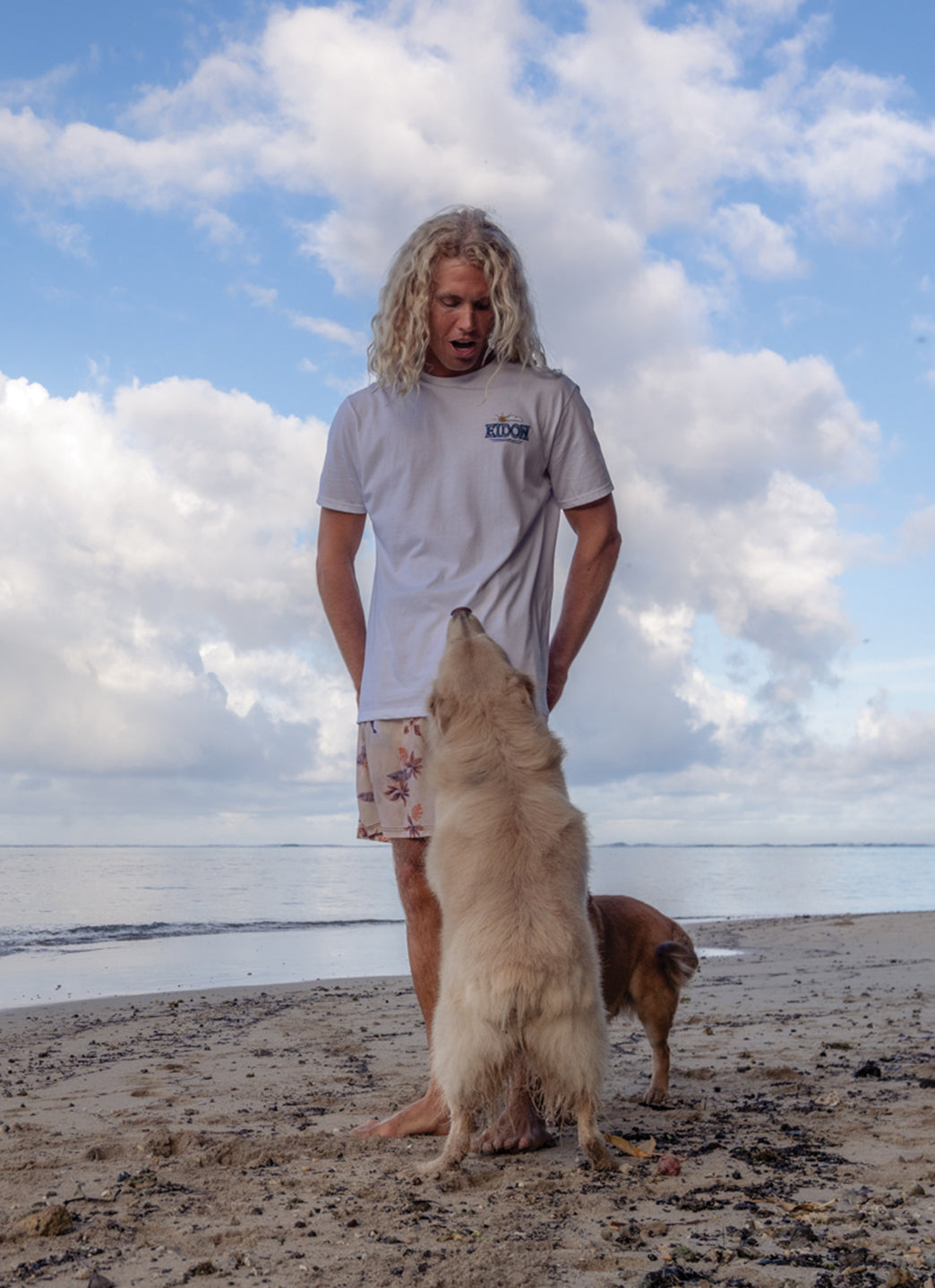 Eidon Men's 17 I'm Leafing Volley Swim Trunks、mySite、noshort