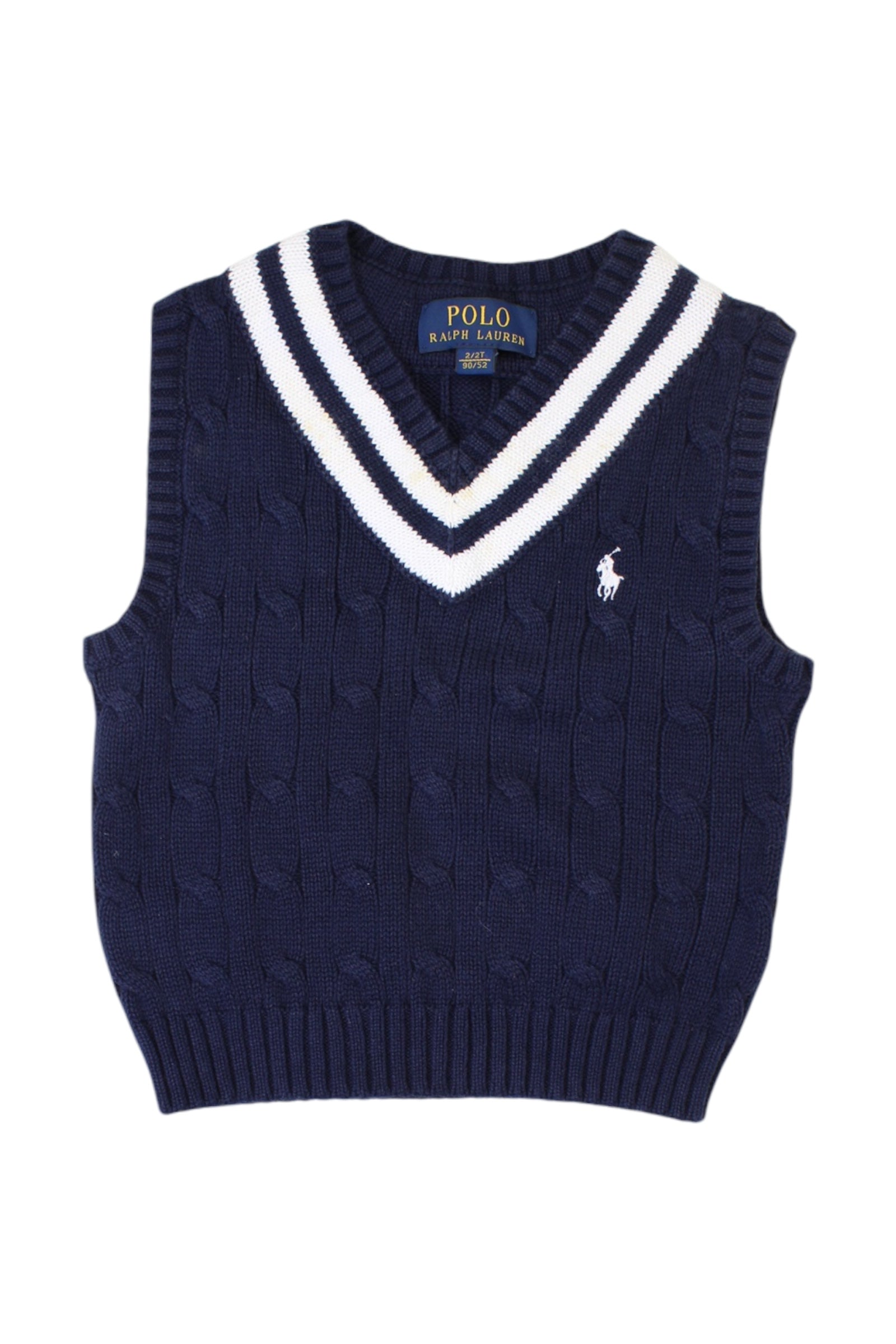 Polo Ralph Lauren Cable Knit Sweater Vest - 2T、mySite、g9winljtr