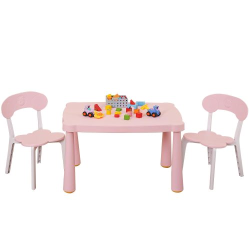 Kids Table,Plastic Children Activity Rectangular Table for School,Home,Play,Reading Dining,Kindergarten(Enlarge Size)、、casual