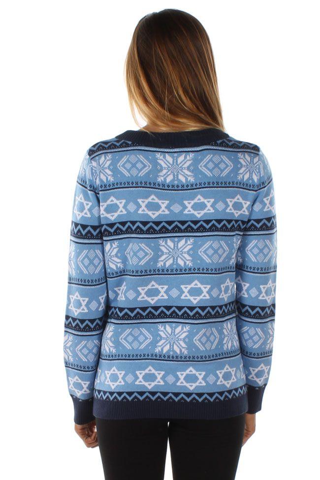 Women's The Night Before Hanukkah Sweater - by Tipsy Elves、mySite、topwebapps