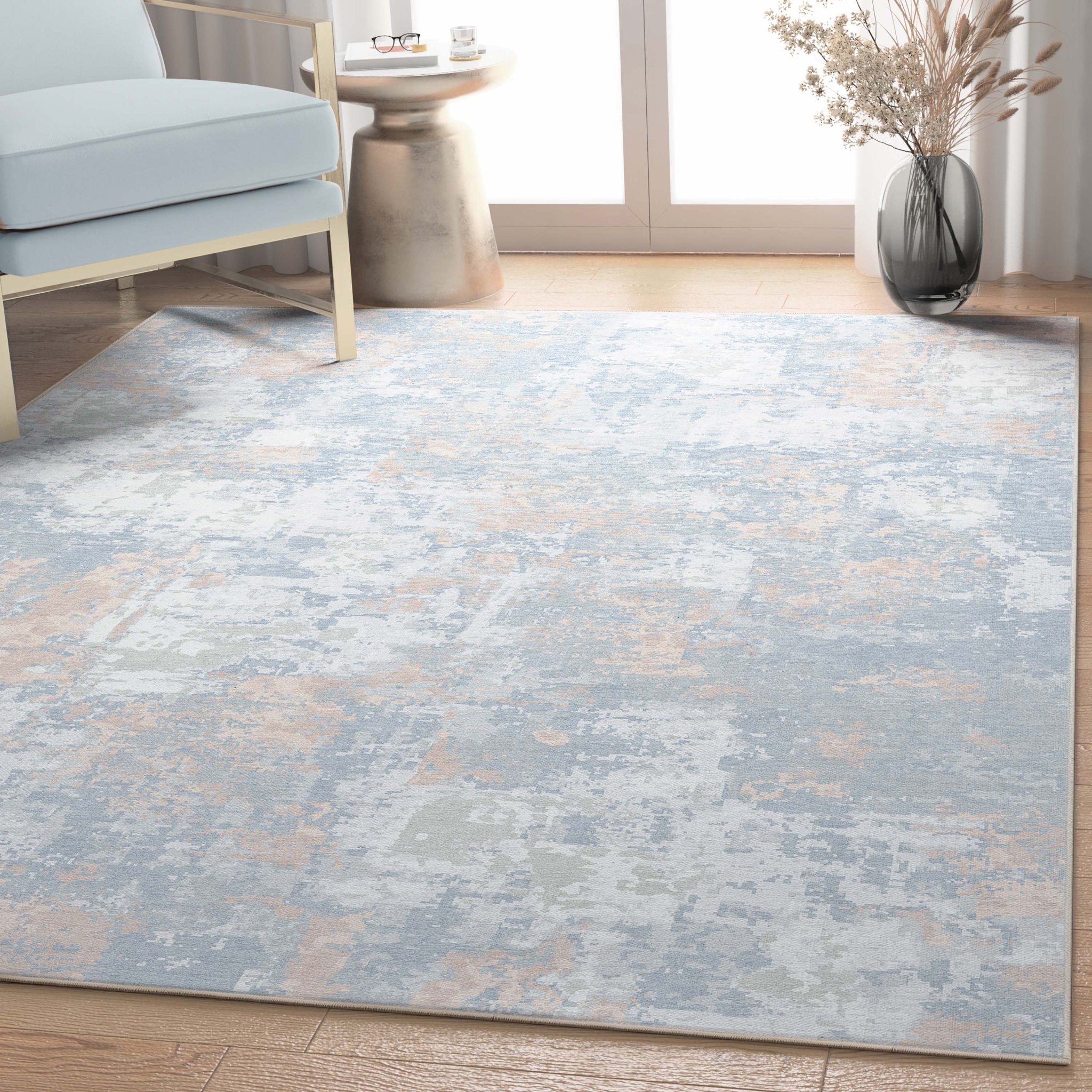 Marrakech Abstract Brushstroke Flatweave Rug、mySite、gigharbornorthrealestate