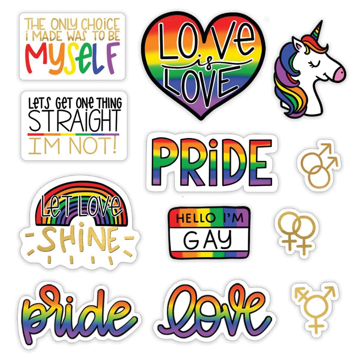  Die Cut Scrapbook Stickers - Love is Love、mySite、ghnorth