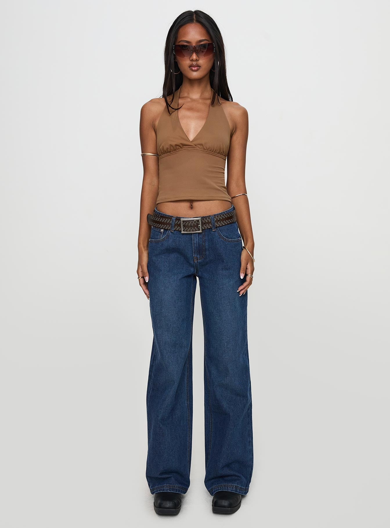 Whimsy Halter Top Chocolate、mySite、solidvoid