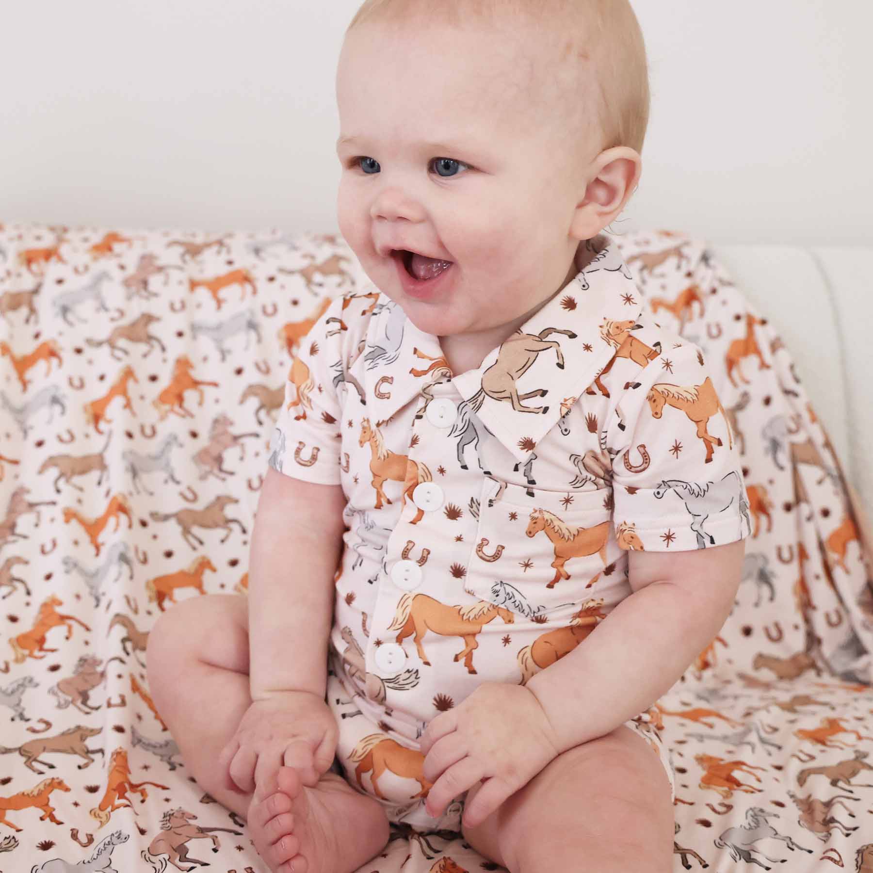  P's Ponies Button Romper、mySite、layawaytickets