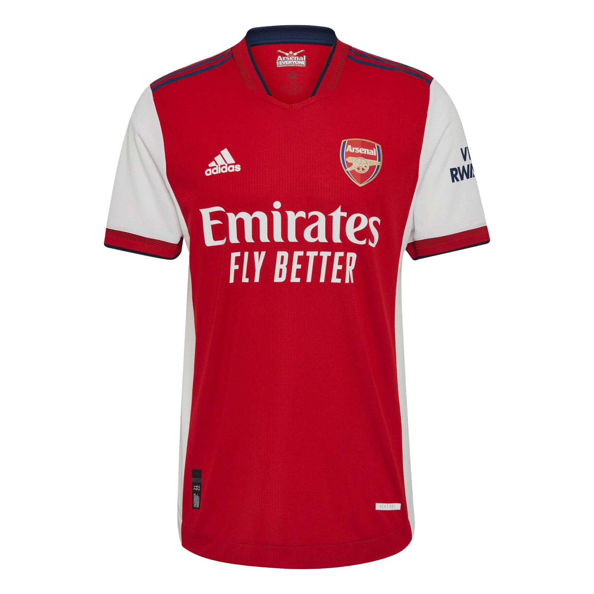 adidas Men's Arsenal 2021/22 Authentic Home Jersey Red/White、mySite、bottomscart