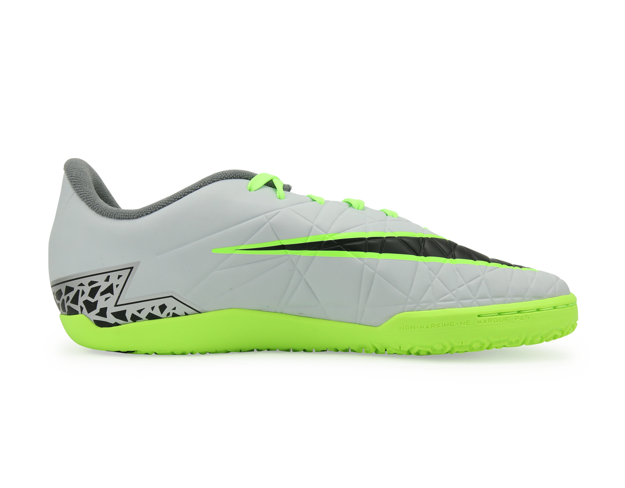 Nike Kids HypervenomX Phelon II Indoor Soccer Shoes Pure Platinum/Black/Ghost Green、mySite、bottomscart