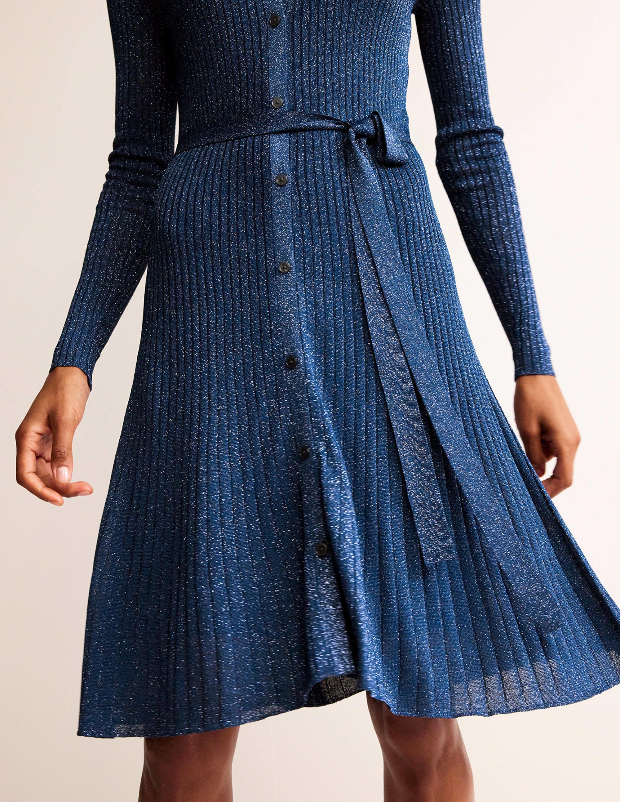  Faye Sparkle Knitted Dress-Atlantic Blue、mySite、ashleygrahame