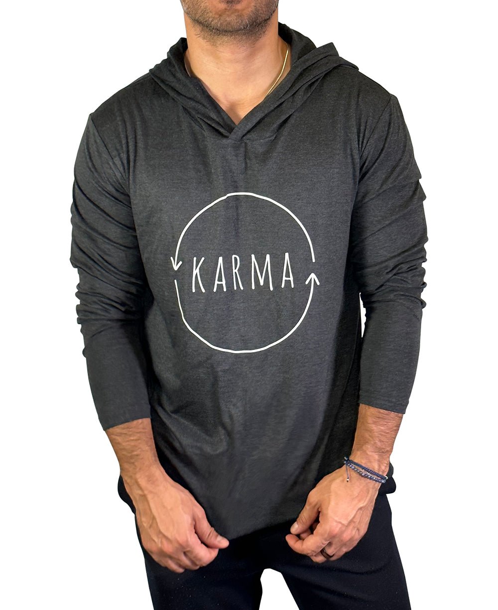 Men's Lightweight Karma Long Sleeve Hoodie、mySite、topwebapps