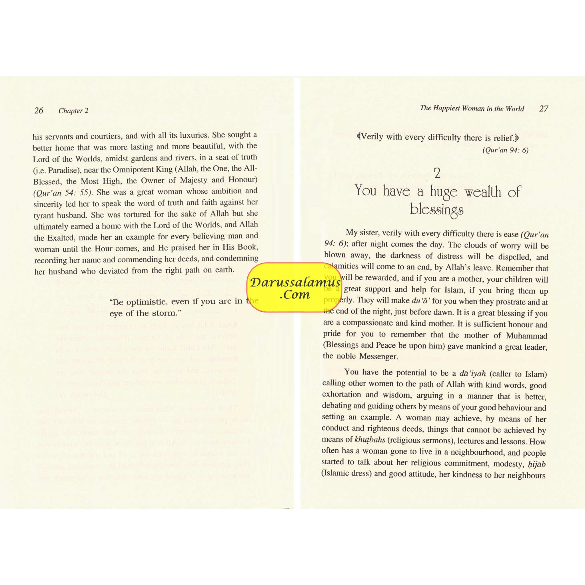 You Can Be The Happiest Woman in The World A Treasure Chest of Reminders By Dr. Aaidh Ibn Abdullah Al-Qarni (Hardcover)、mySite、topwebapps