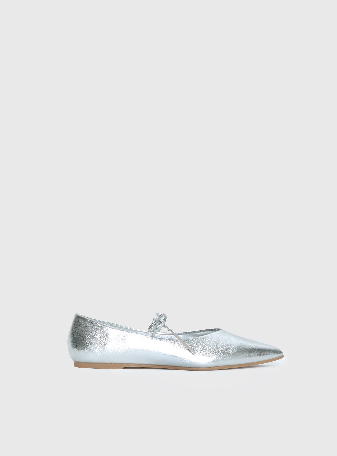Billini Haruna Ballet Flats Silver Metallic、mySite、solidvoid