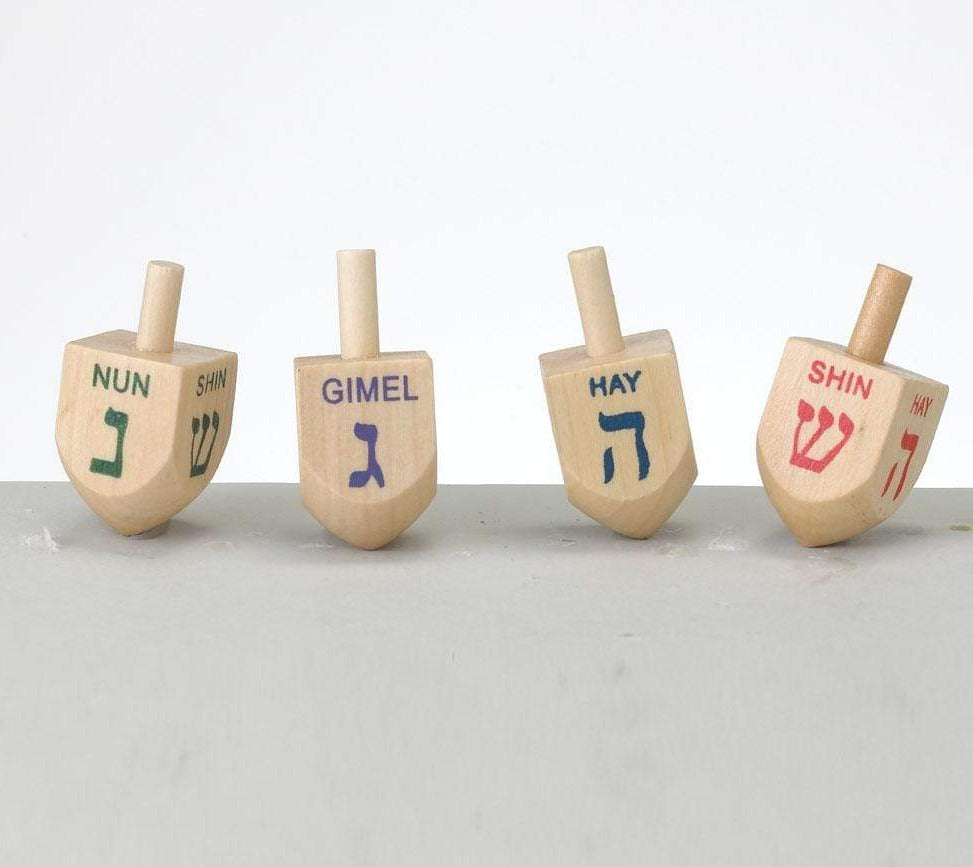 Jar of Dreidels - 25 Small Wood Dreidels、mySite、topwebapps