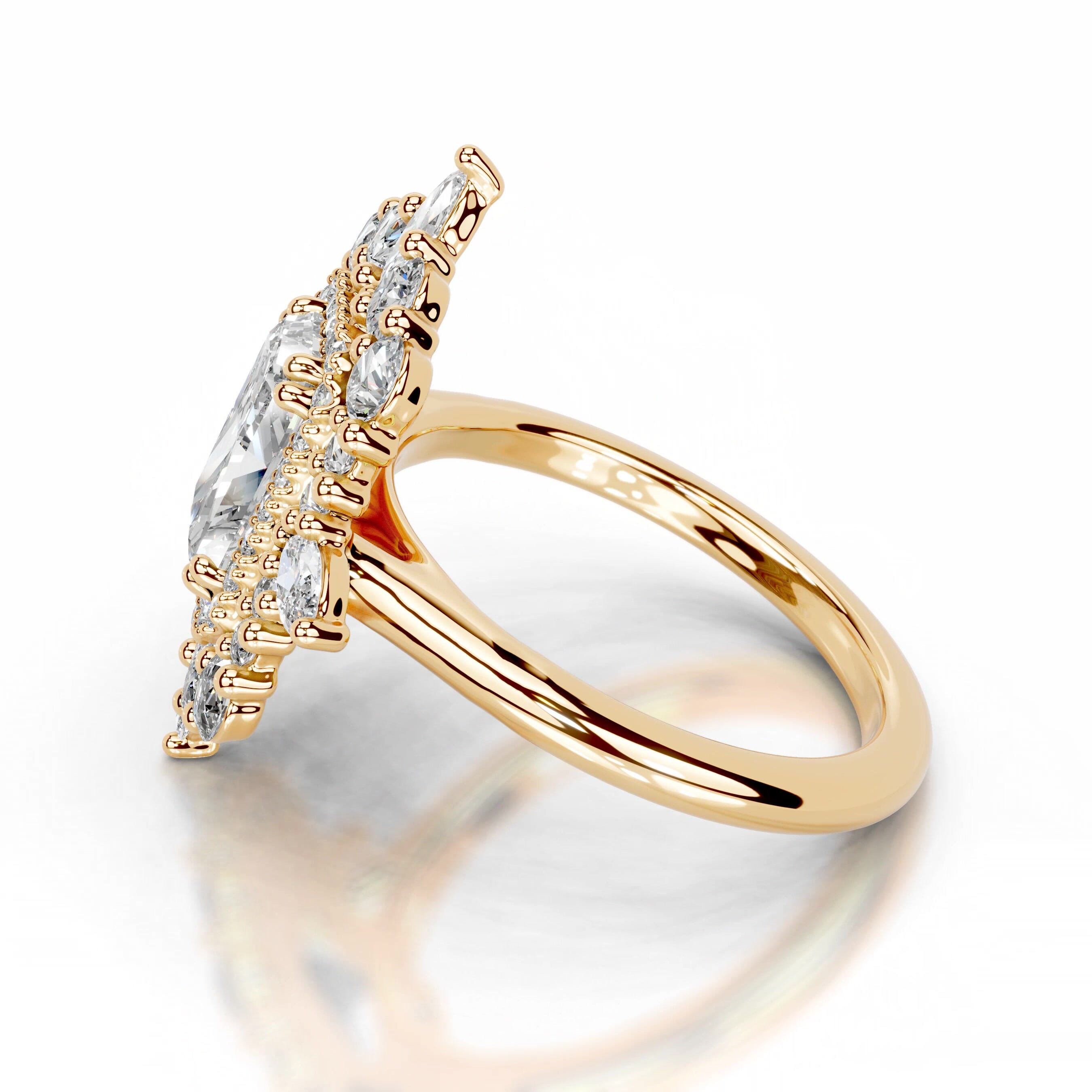 Alberta Lab Grown Diamond Ring - 18K Yellow Gold、mySite、hinf8tx79