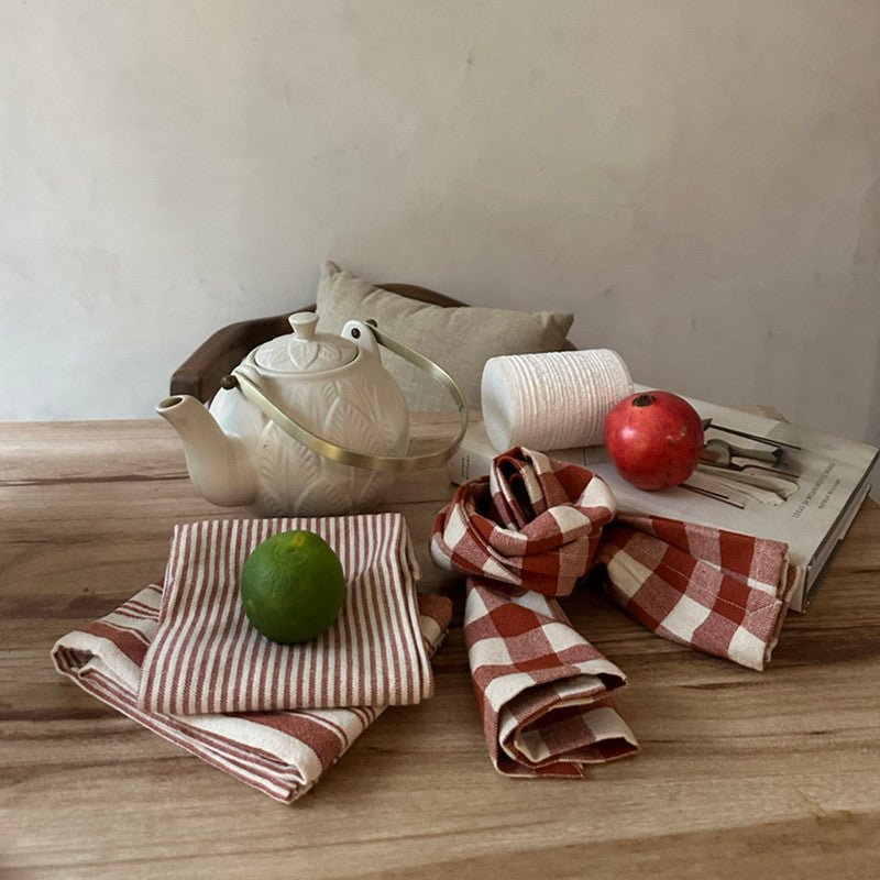 Cotton Kitchen Towel | Rust | Set of 3、mySite、camillekostekn