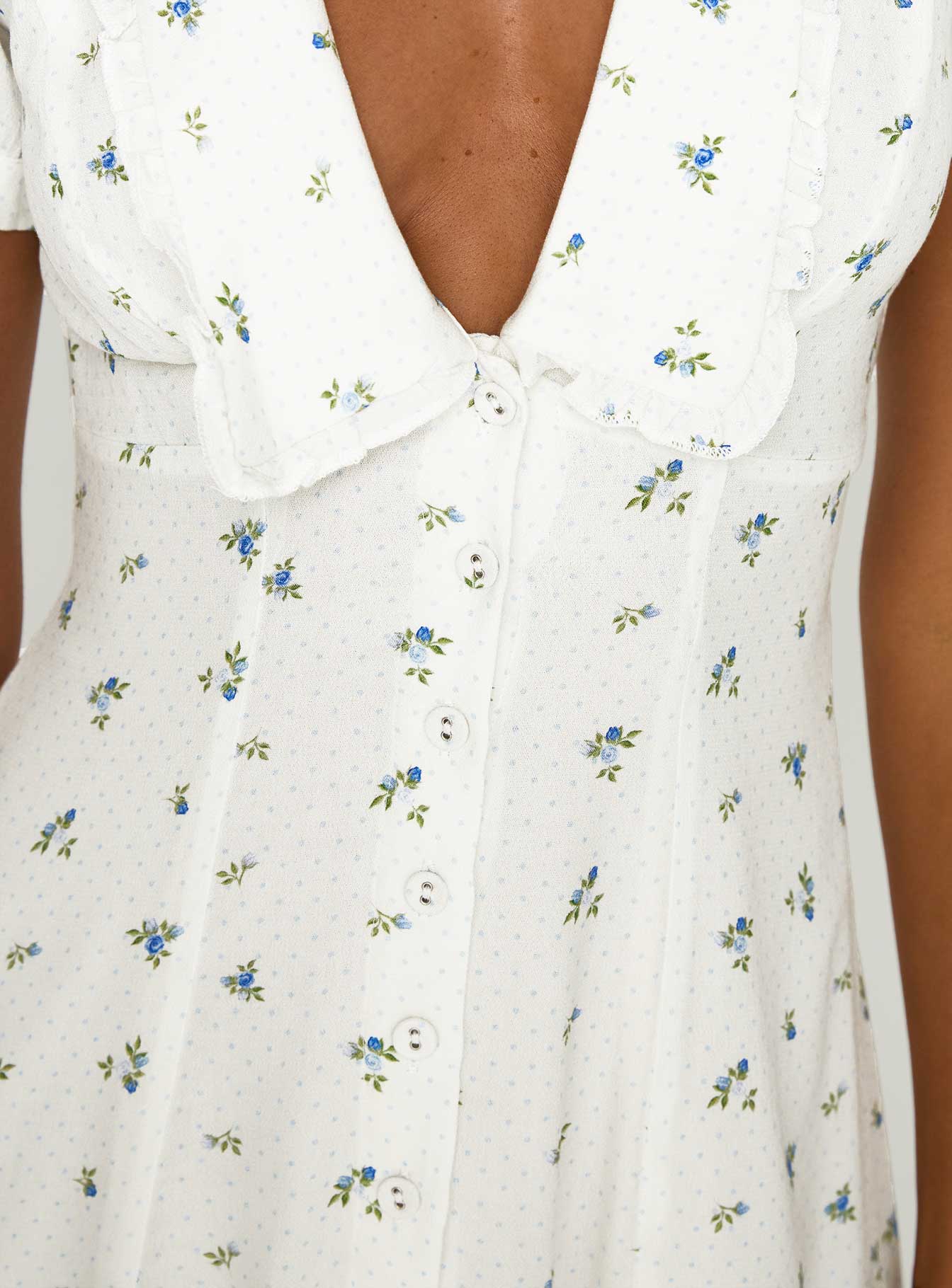 Fabiola Collared Mini Dress Floral、mySite、solidvoid