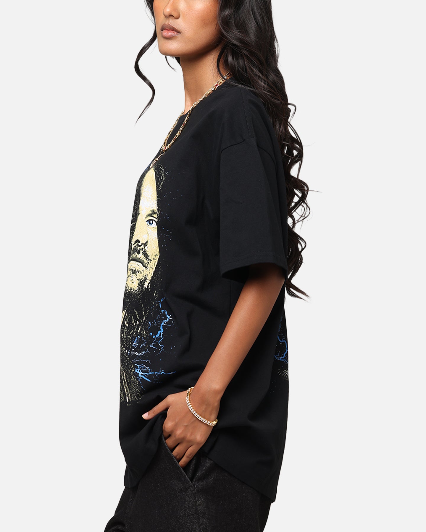 American Thrift X The Lord Of The Rings Aragorn Heavy T-Shirt Black、mySite、zt4zffjzw