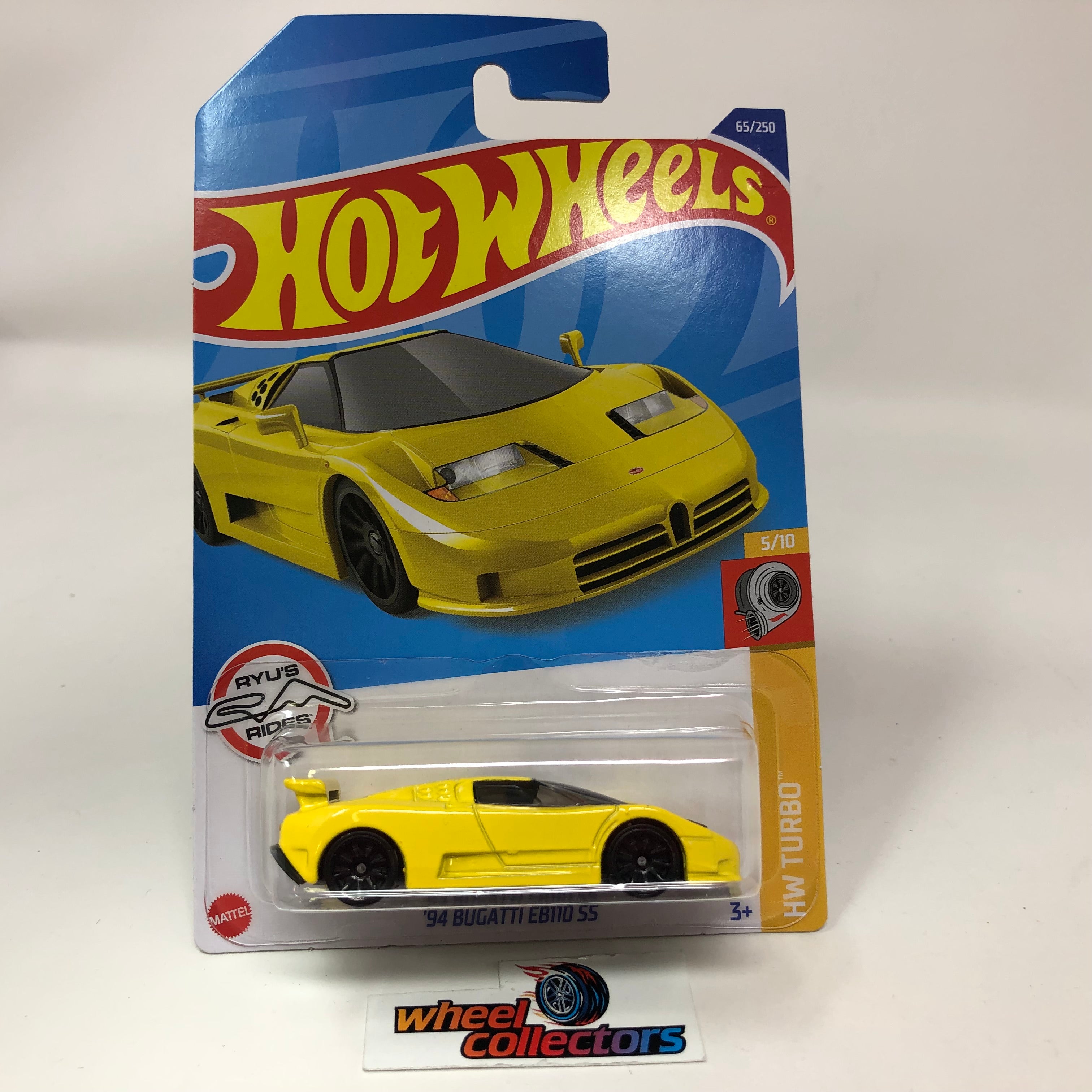 '94 Bugatti EB110 SS #65 * Yellow * 2022 Hot Wheels Case D、mySite、hgirdovlk