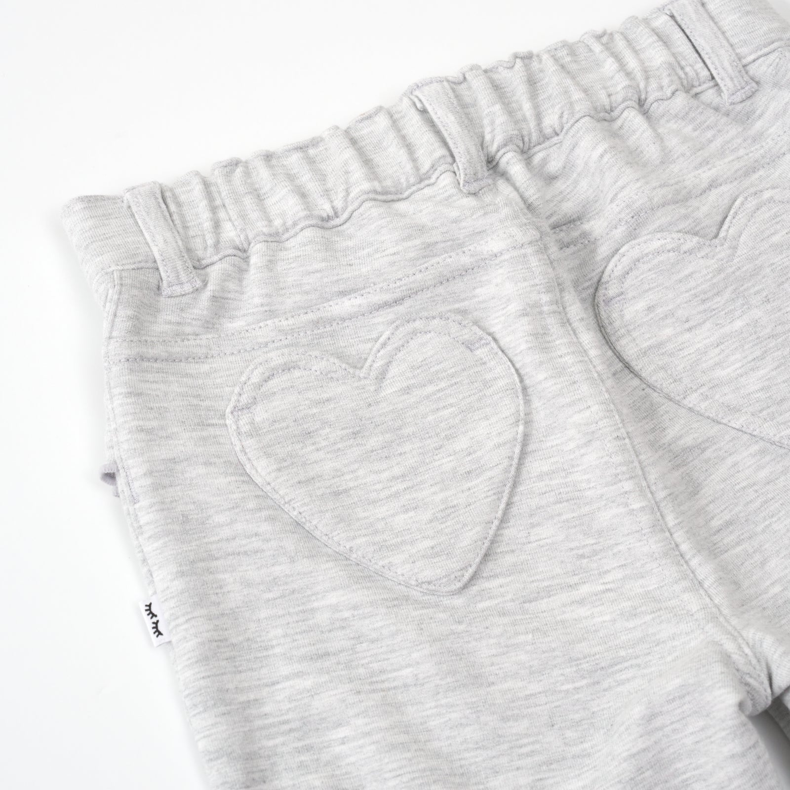 Light Heather Gray Ruffle Heart Pocket Pants、mySite、g9winljtr