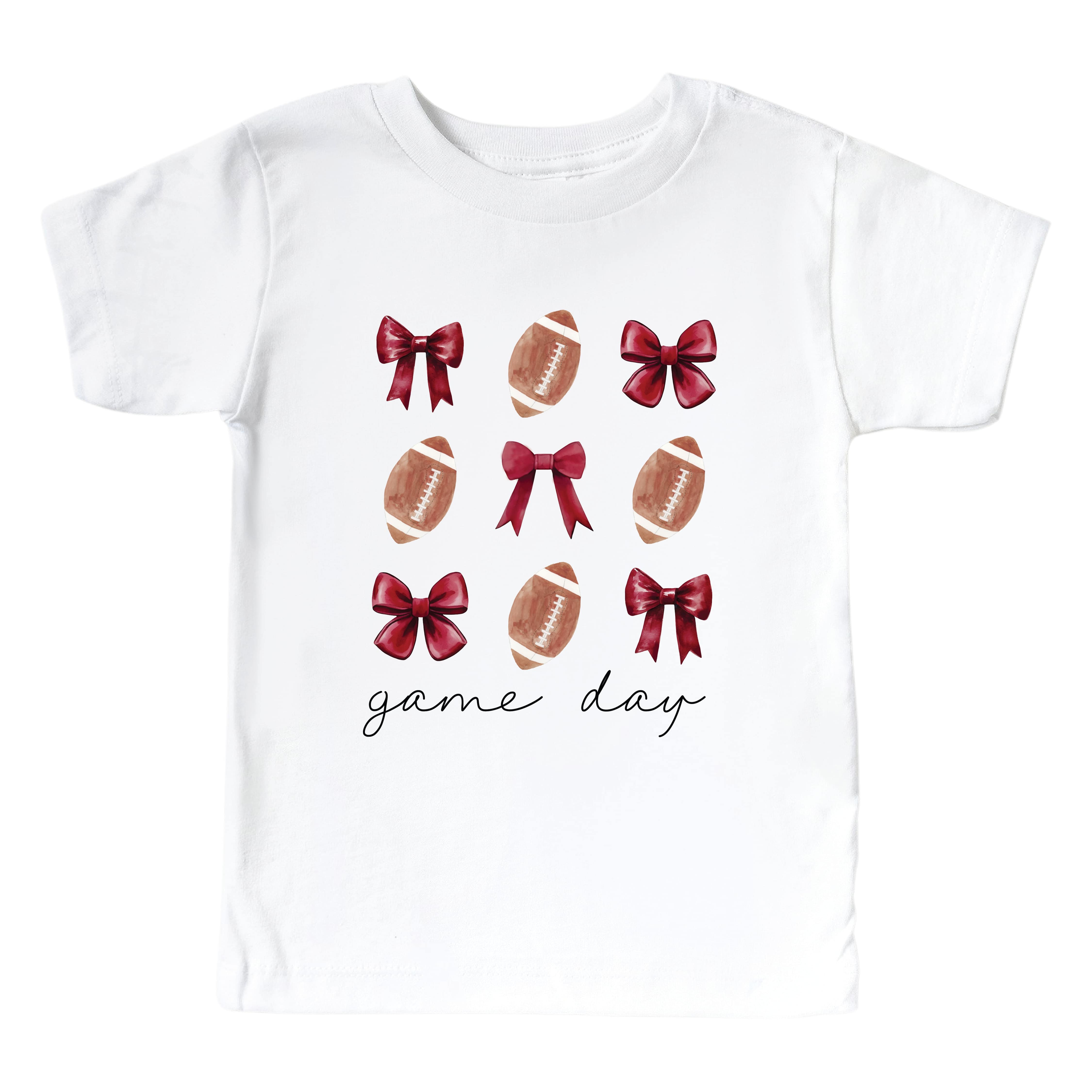  University of Arkansas | Football & Bows Kids Graphic Tee、mySite、layawaytickets