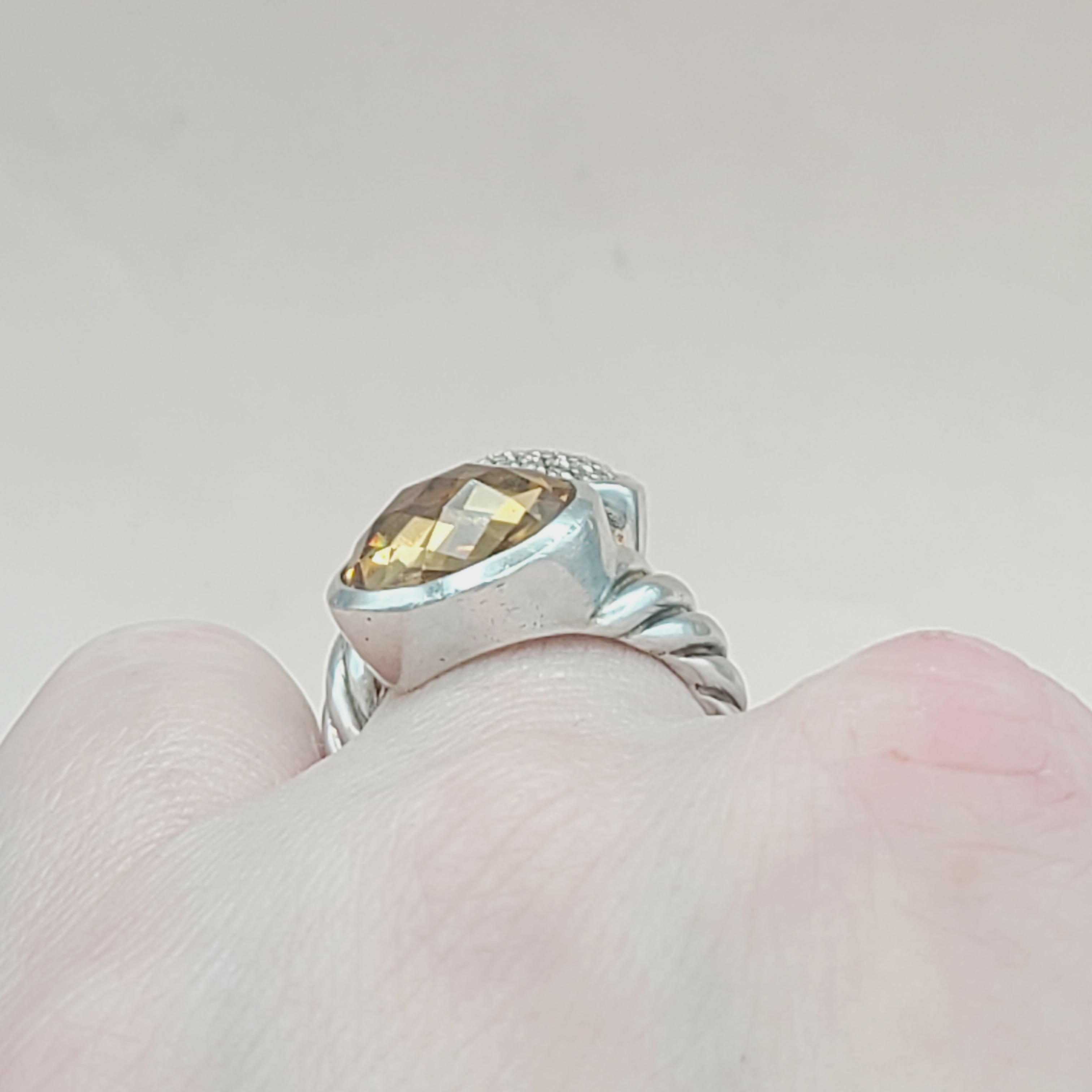 David Yurman Bypass Ring Champagne Citrine & Diamond、mySite、hinf8tx79
