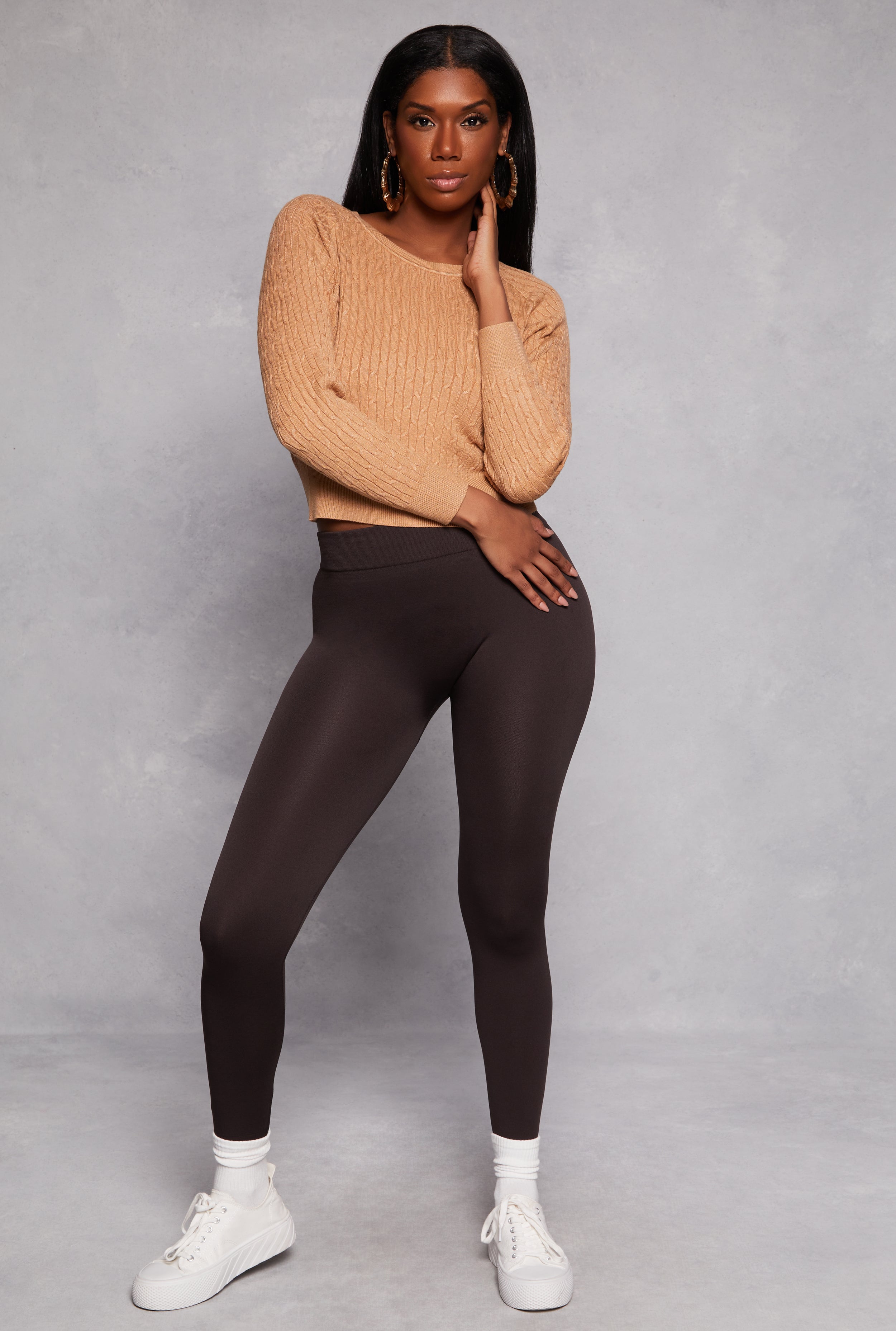 Daisy Cable Knit Cropped Sweater、mySite、camillekostekn