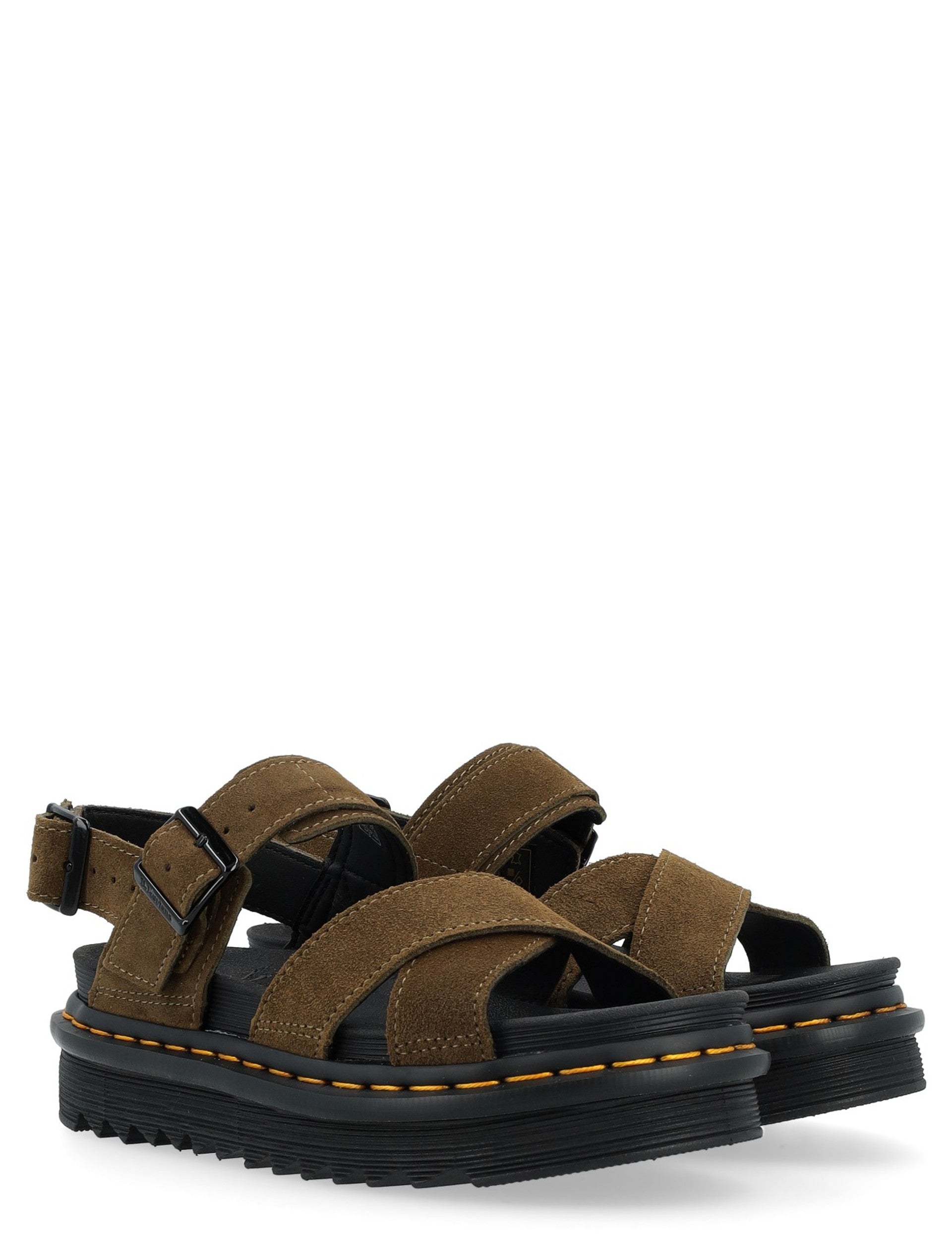  Dr. Marten's Women's Voss II Suede Athena Sandal - Olive、mySite、preschool7hills