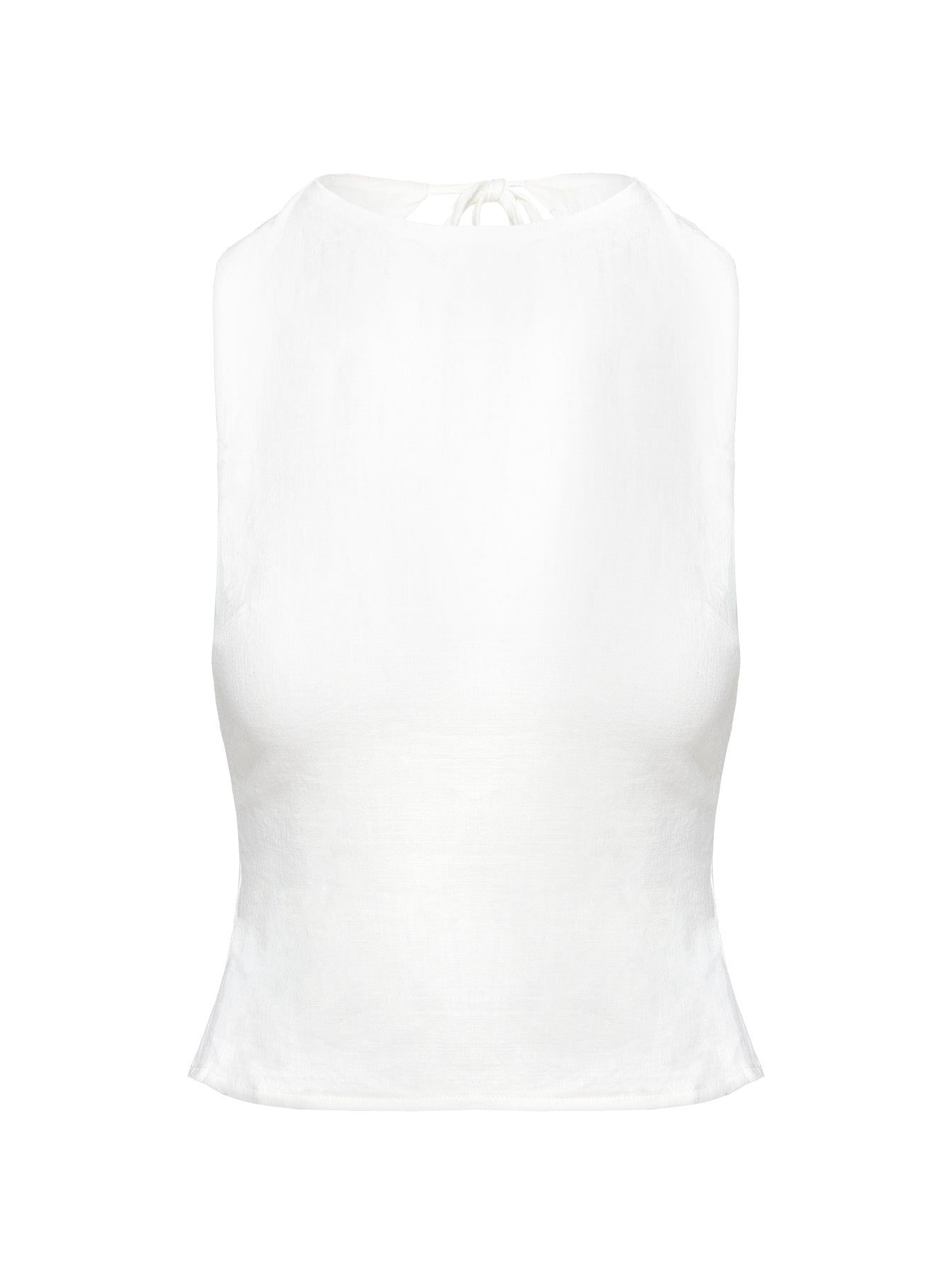 Penelopie Backless Top White、mySite、solidvoid